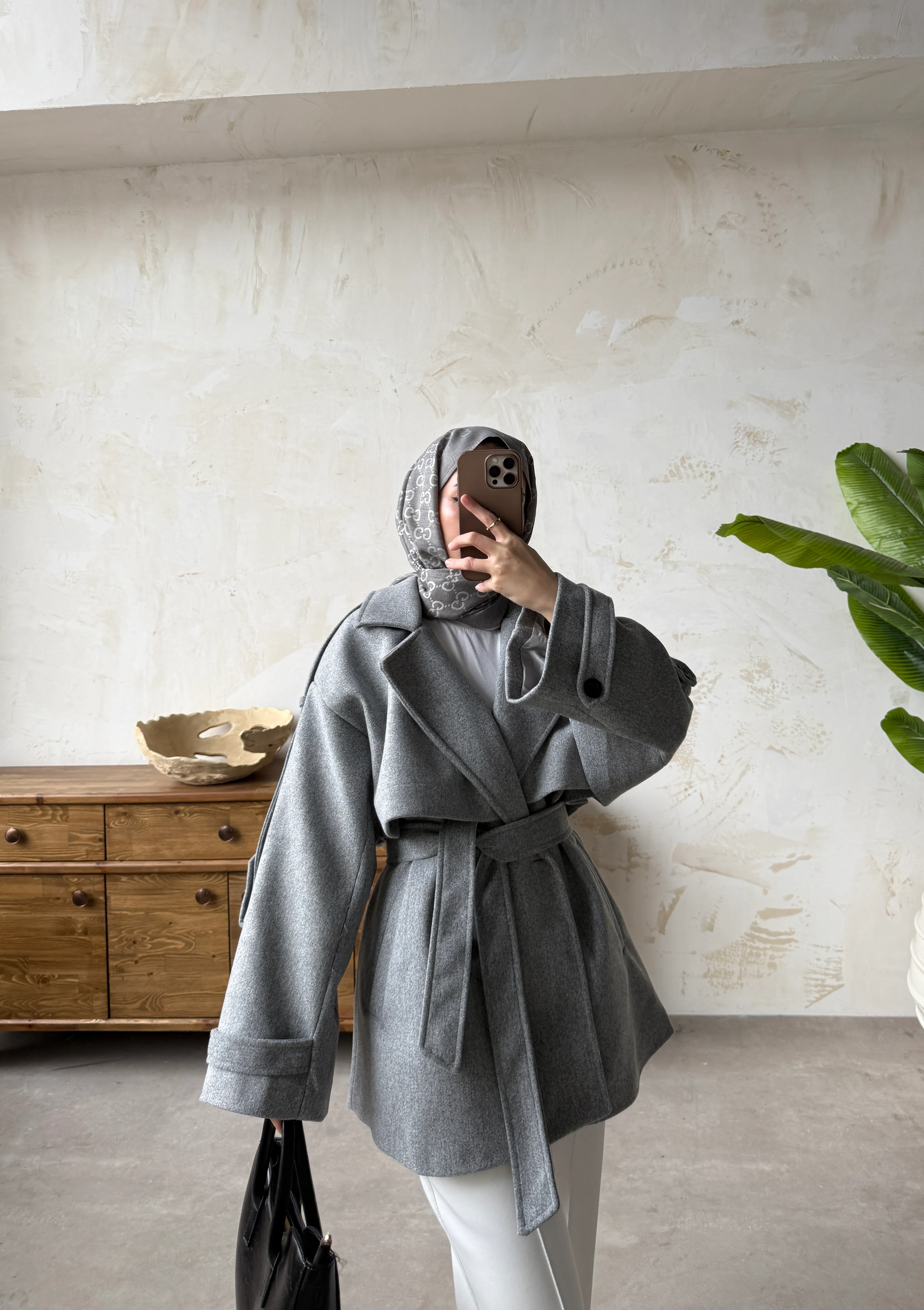 PETRA KISA KABAN - Gri