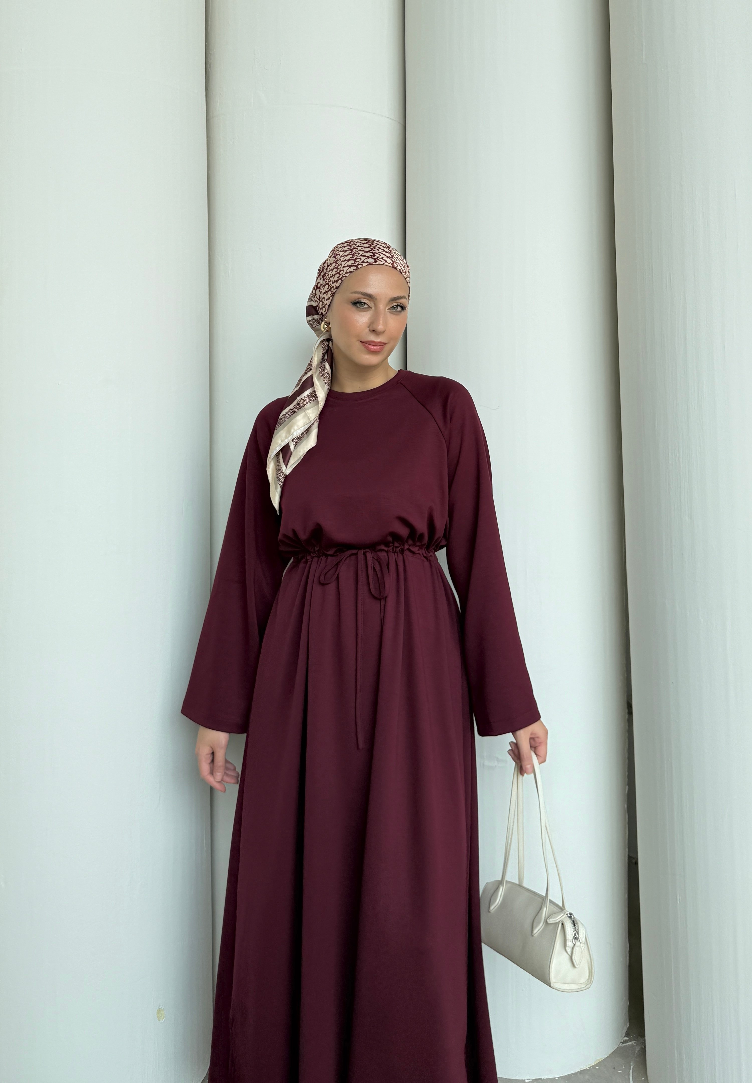 OYSH KUMAŞ ELBİSE - BORDO
