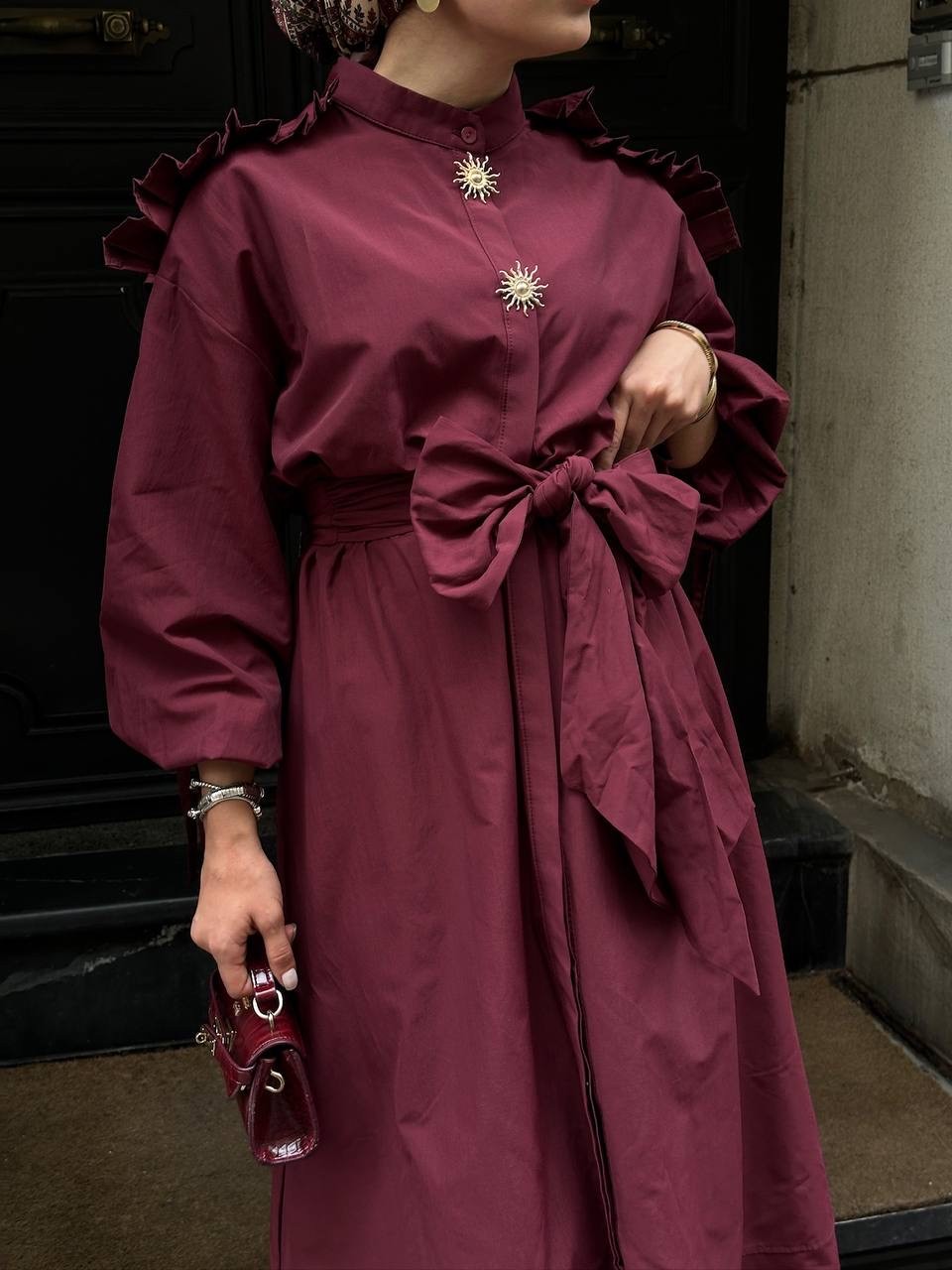 DOLCE ELBİSE - BORDO