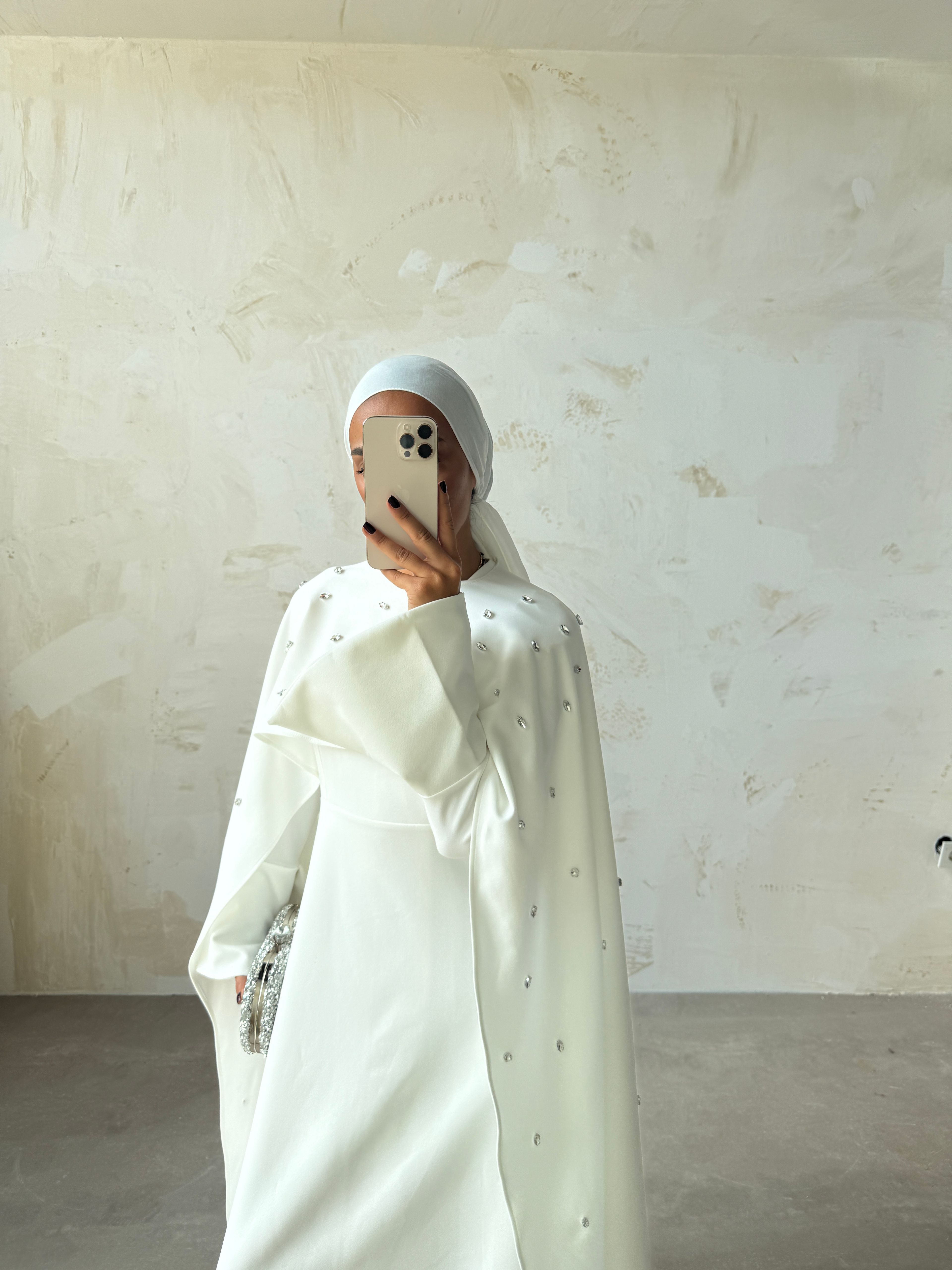 LİANA TAŞLI ELBİSE  - Beyaz