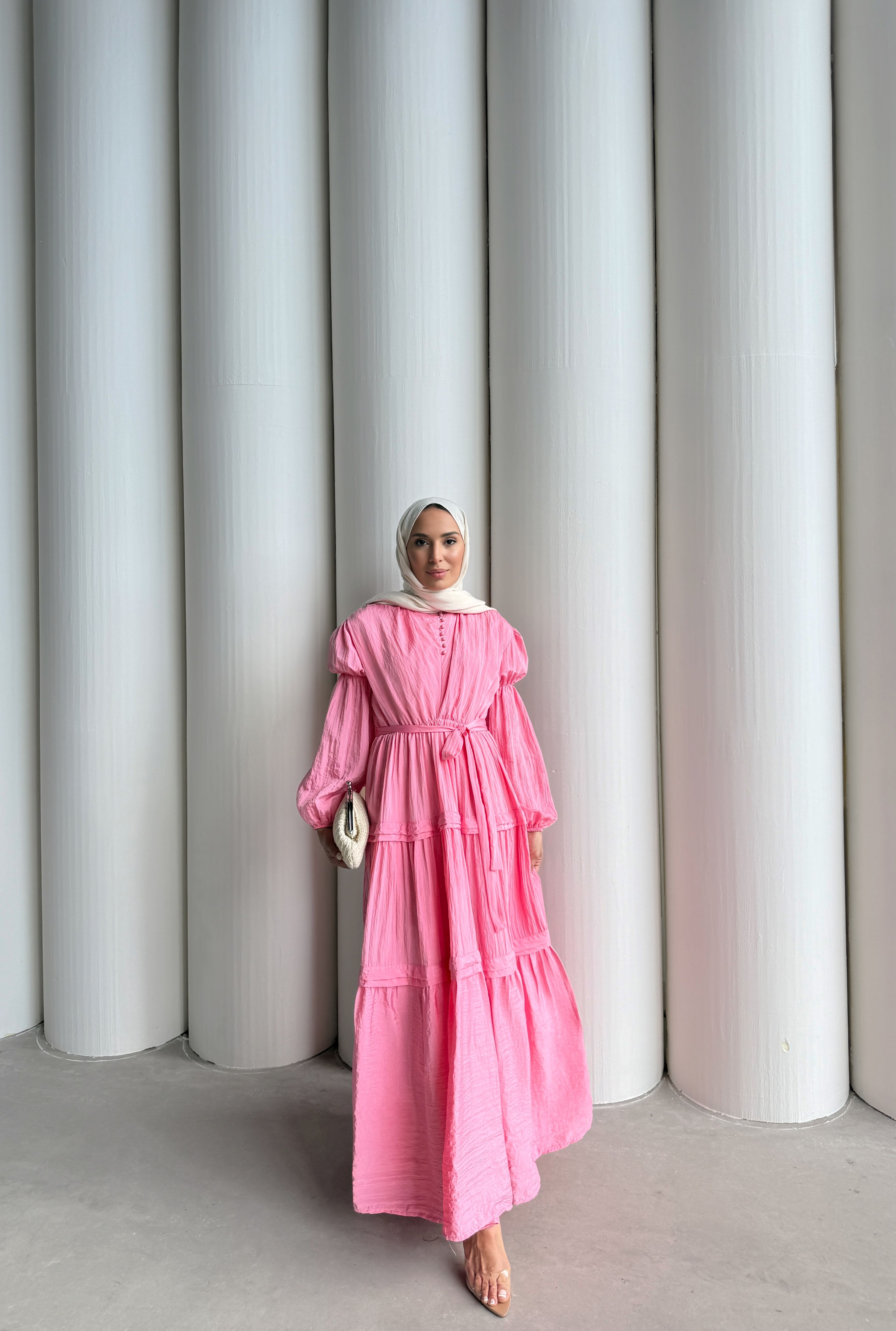 LEUR ELBİSE  - Pembe