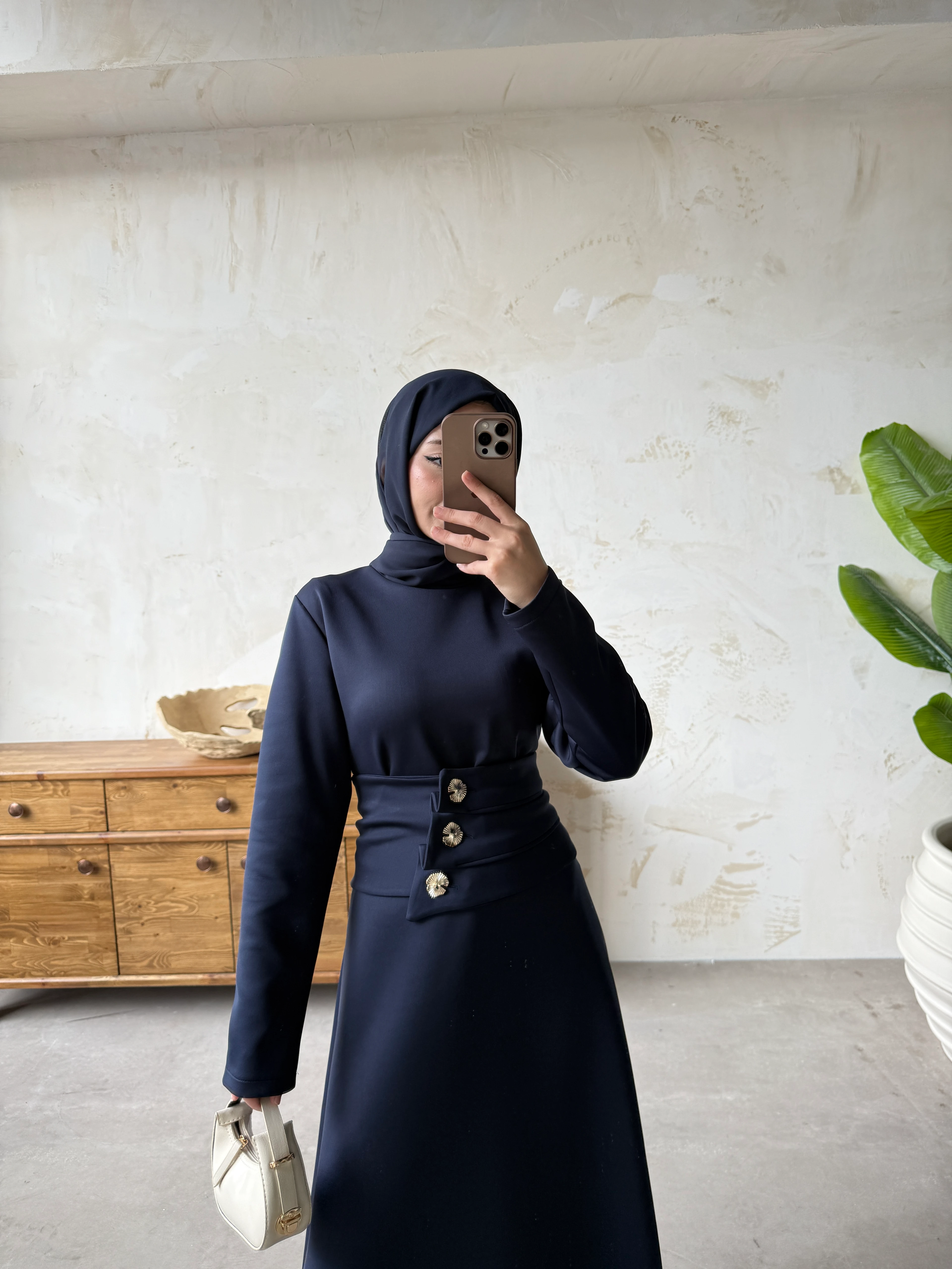 TAİRA ELBİSE - LACİVERT