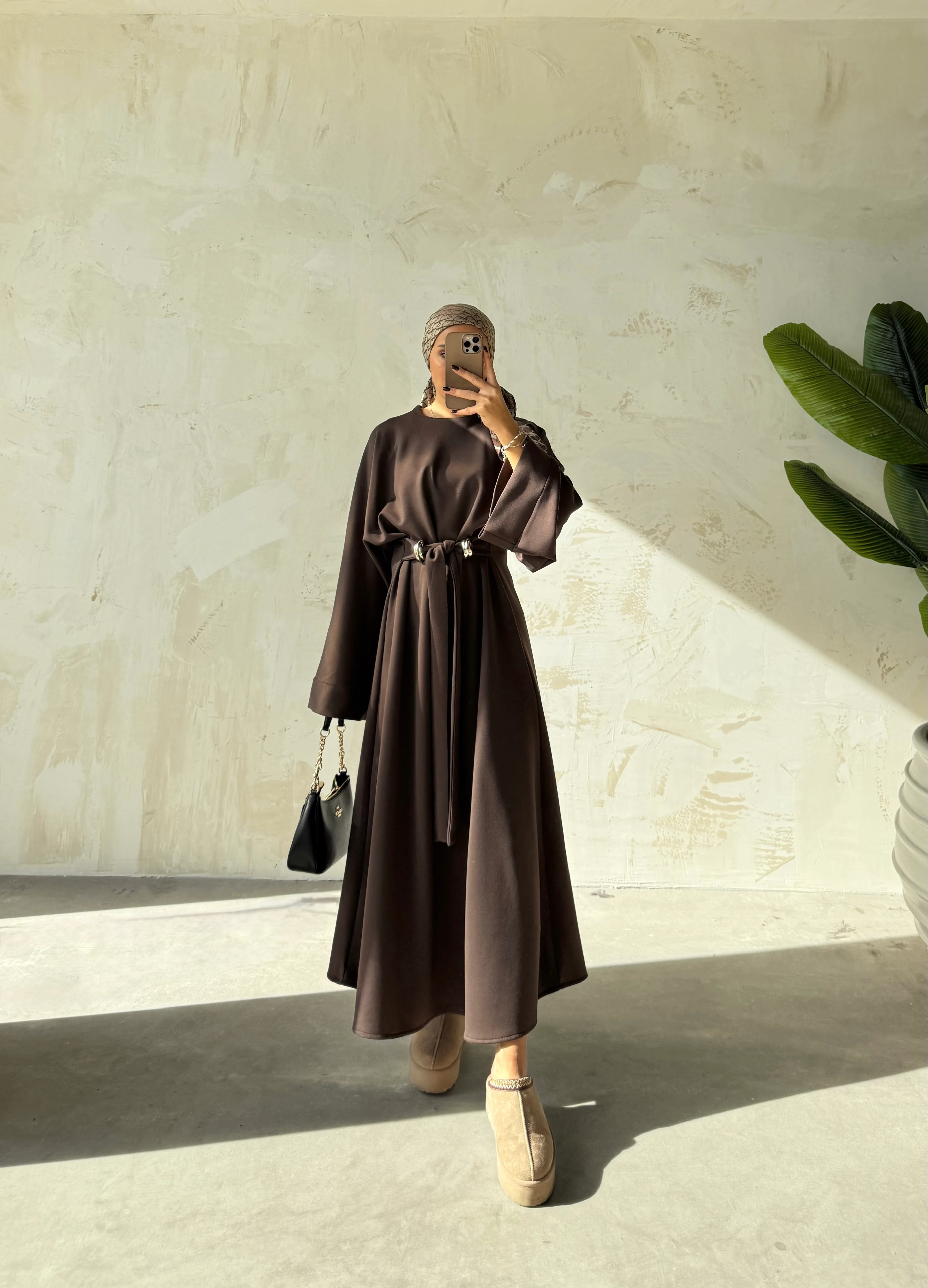 RABİNA ELBİSE  - Kahverengi