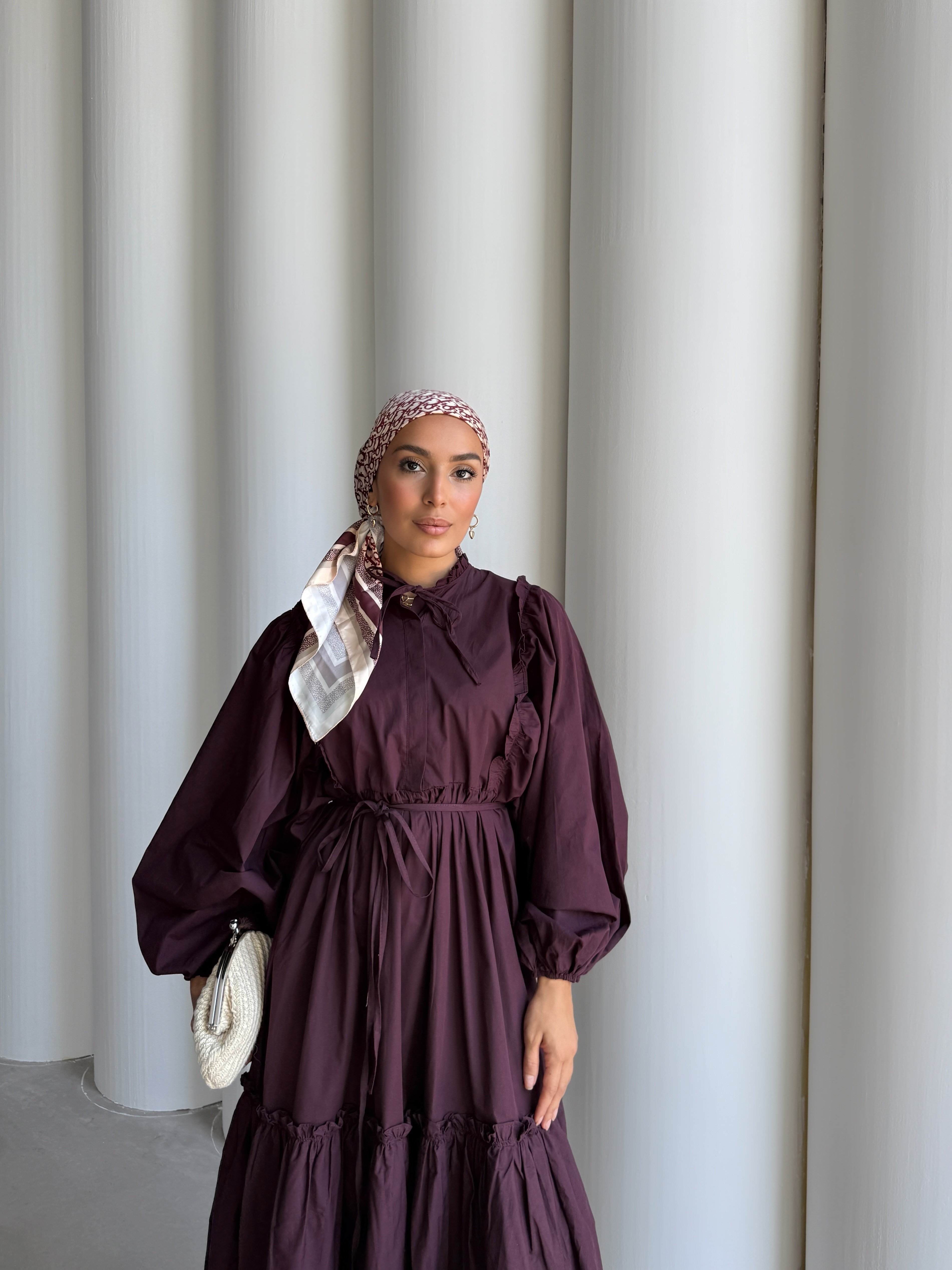 OLİVİA ELBİSE  - BORDO
