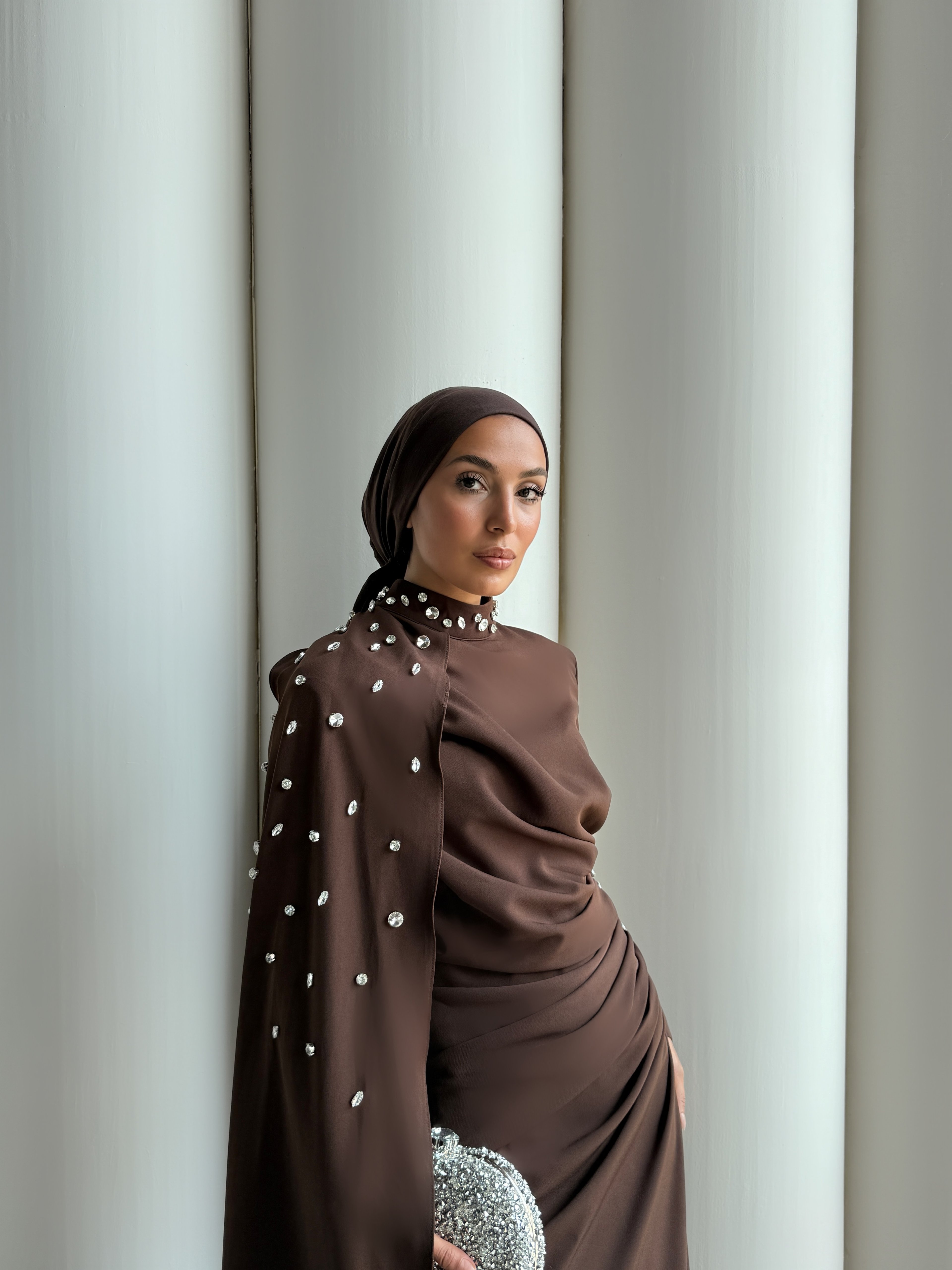 MOİRA TAŞLI ELBİSE  - Beyaz