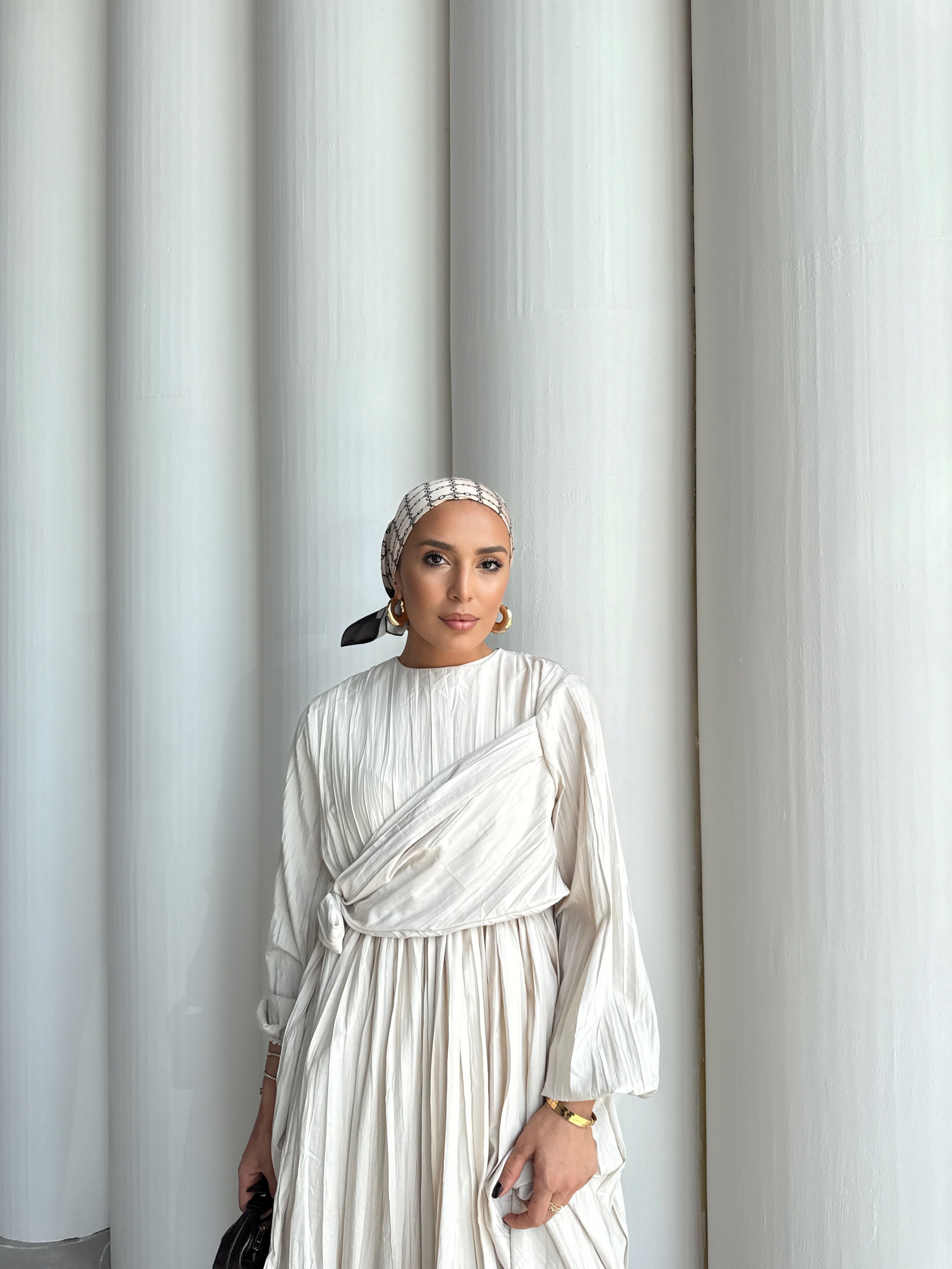 NİVA ELBİSE  - BEJ