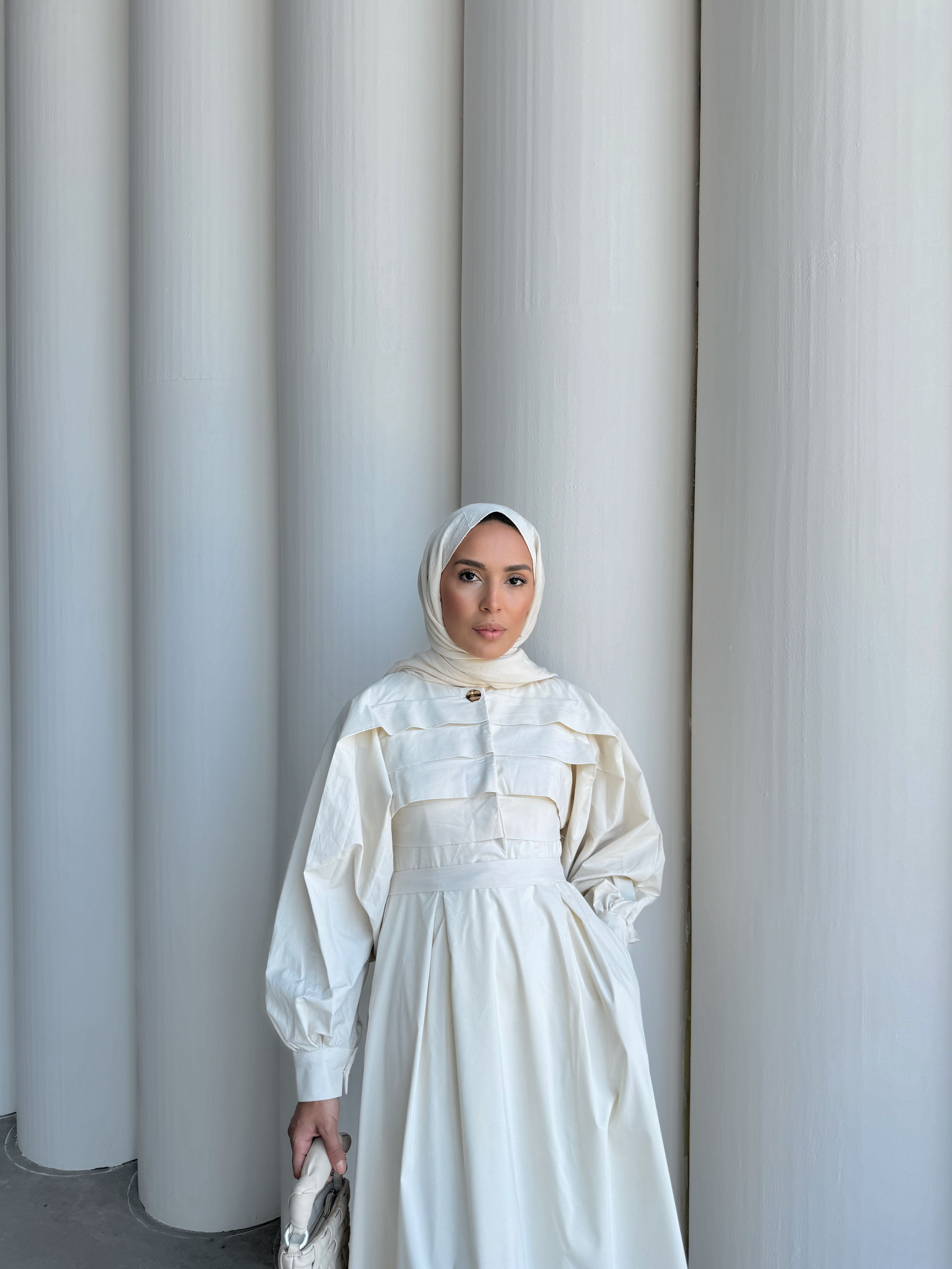 VERA ELBİSE  - Ekru