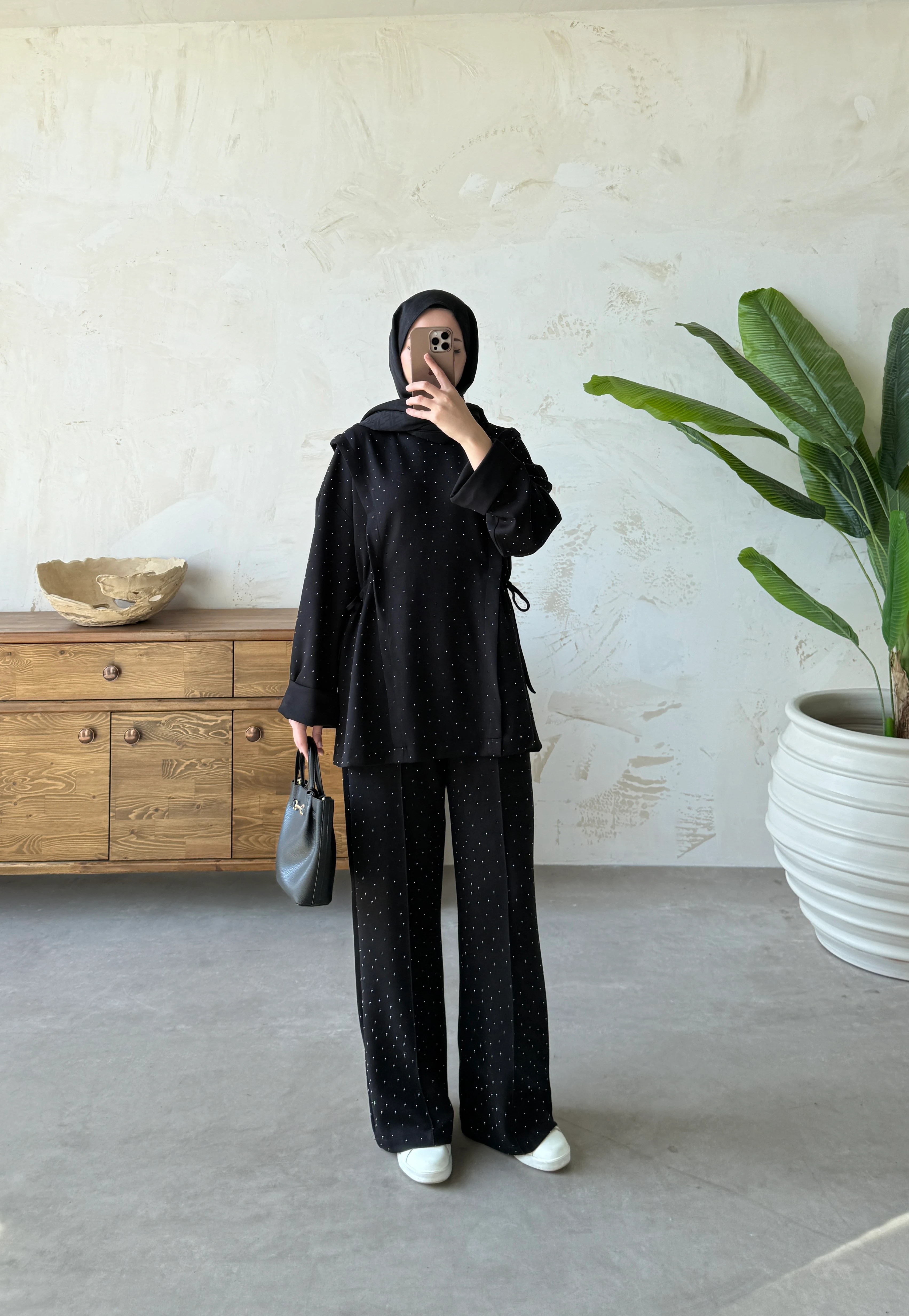 TAŞLI OYS TAKIM - SİYAH