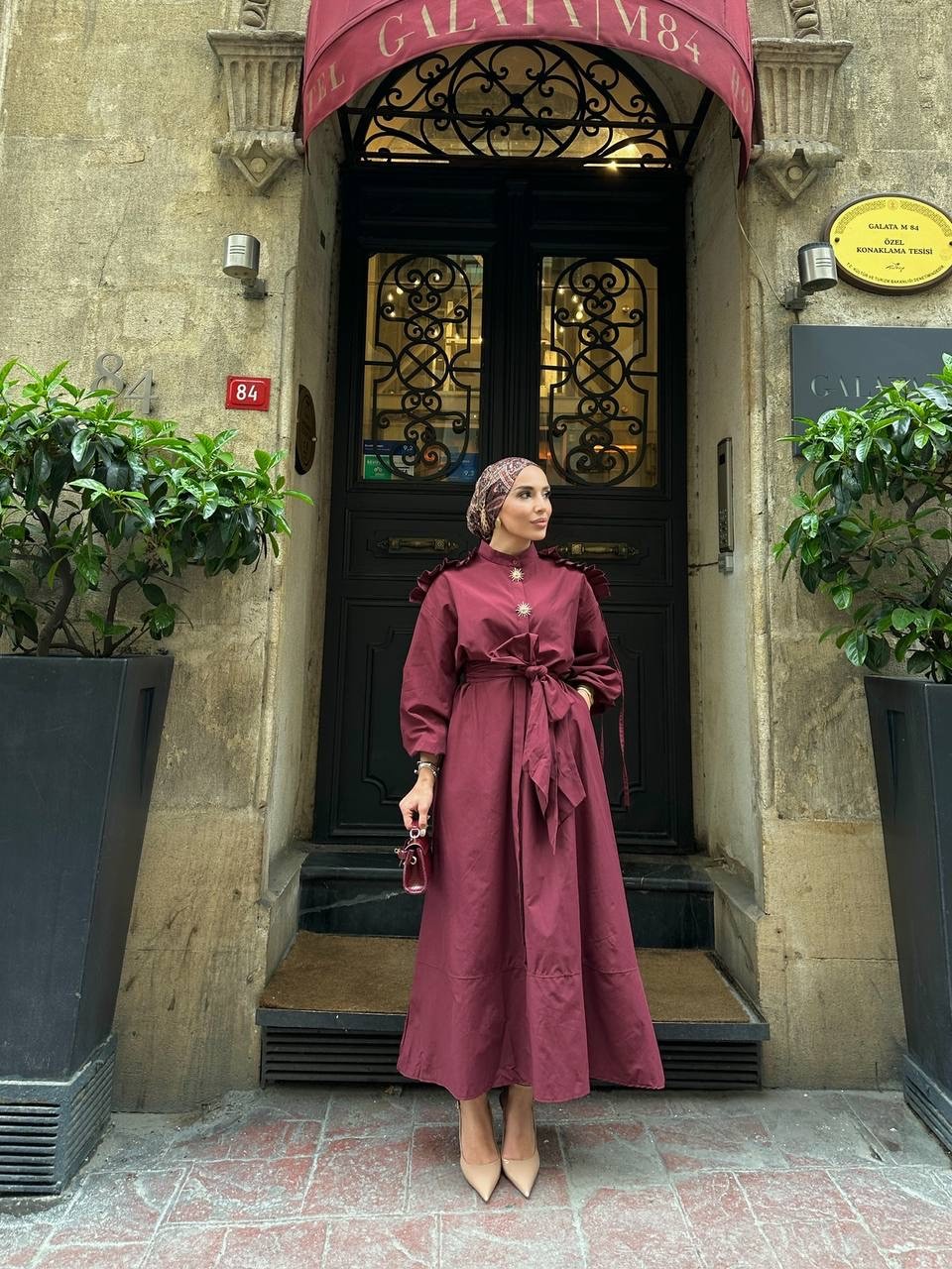 DOLCE ELBİSE - BORDO