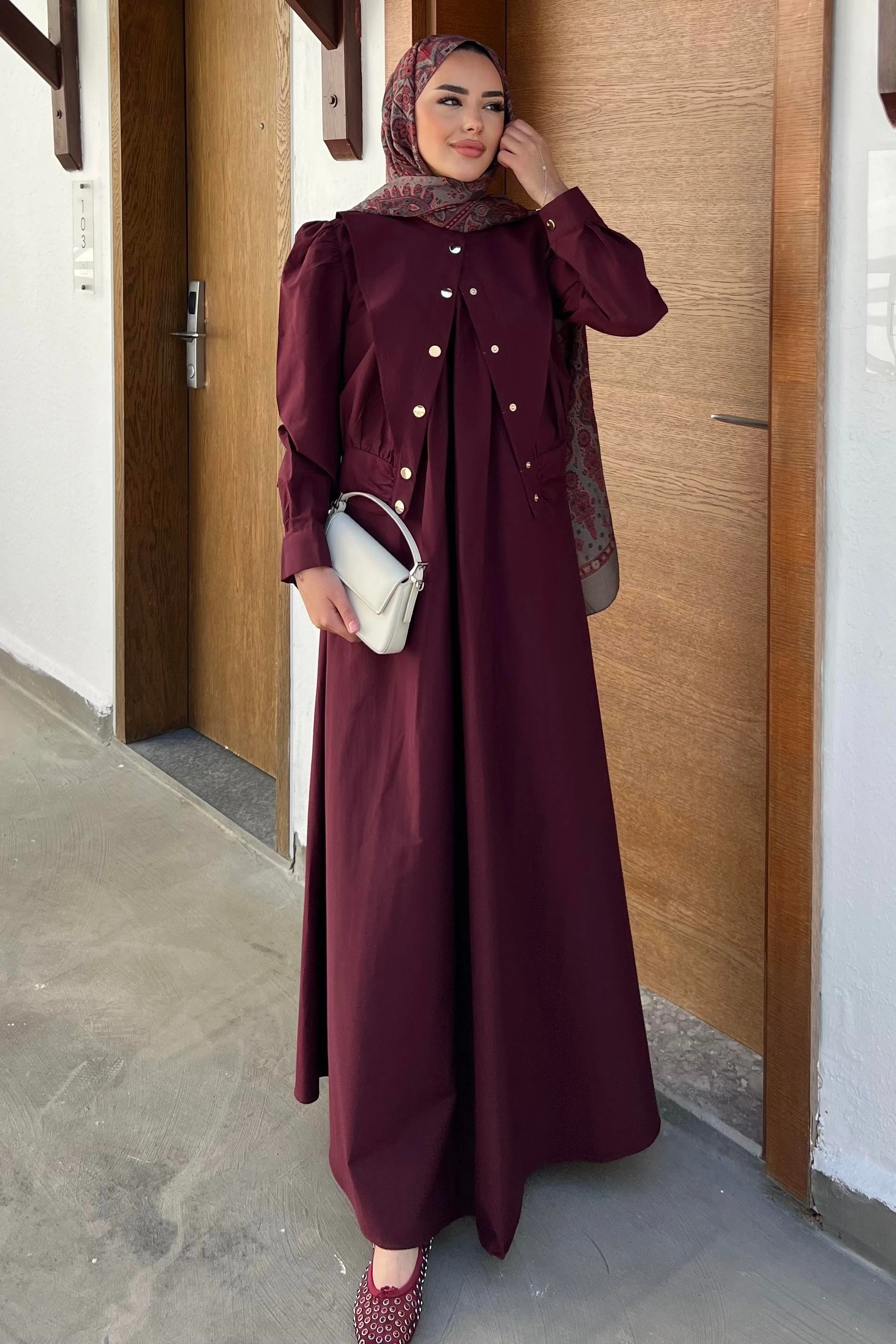 JİLELİ BOMBER TAKIM ELBİSE - BORDO