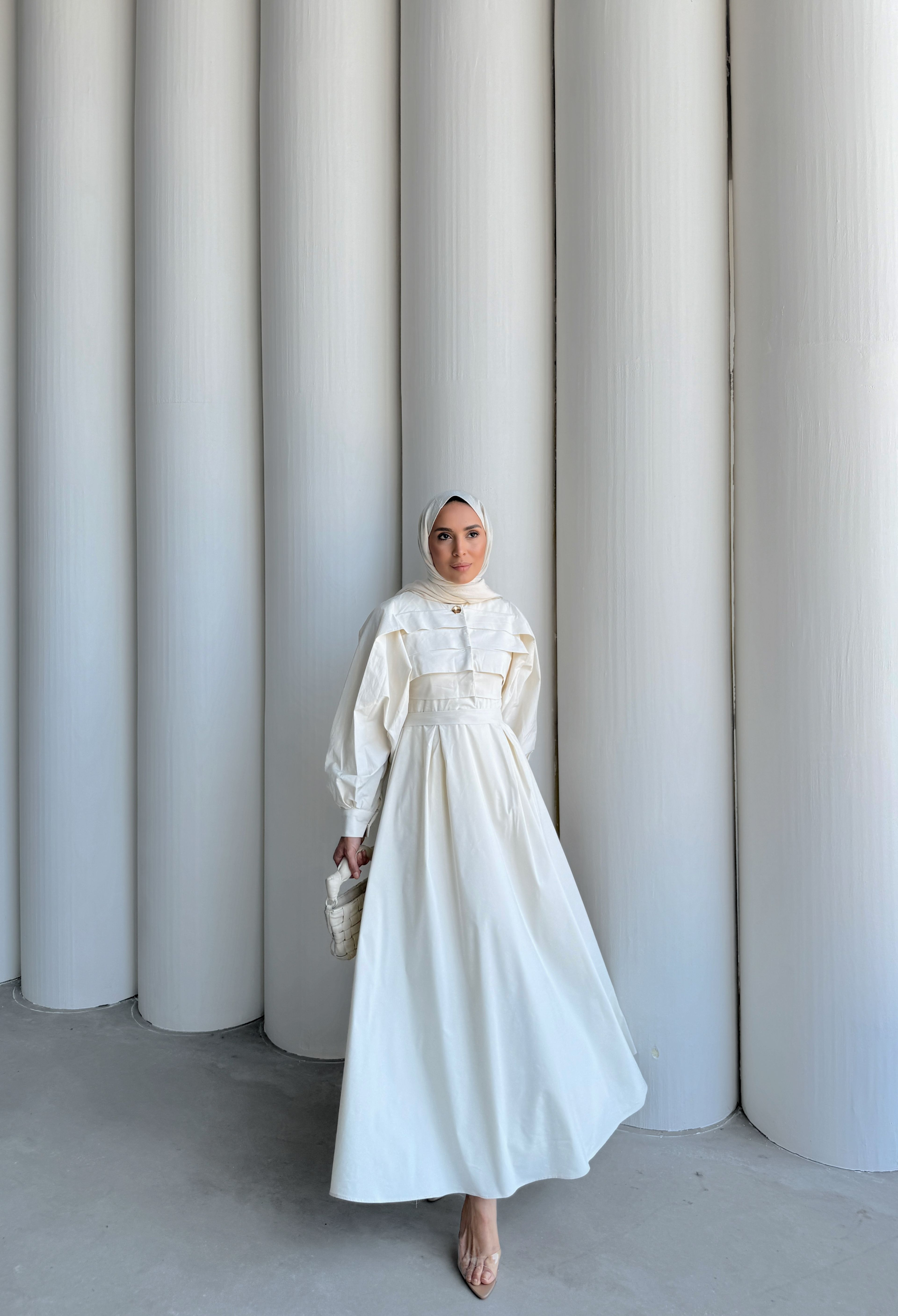 VERA ELBİSE  - Ekru
