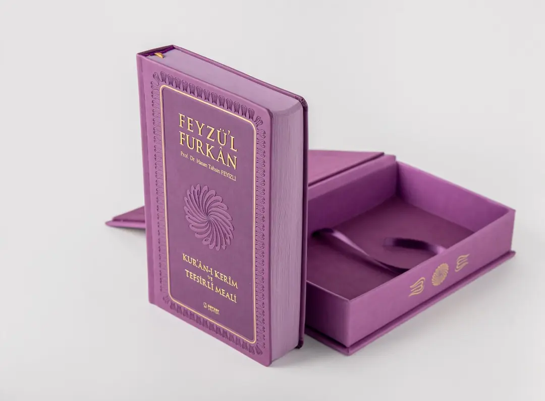 FEYZUL FURKAN KUTU (ORTA BOY) LİLA/TURKUAZ/TABA