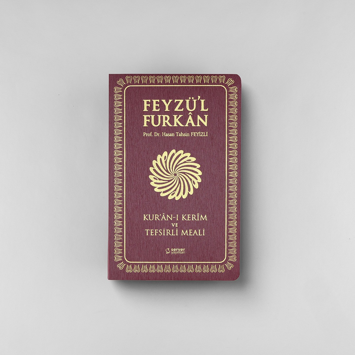 Feyzü'l Furkan Kur'an-ı Kerim ve Tefsirli Meali (Sempatik Cep Boy - İNCE CİLT) BORDO