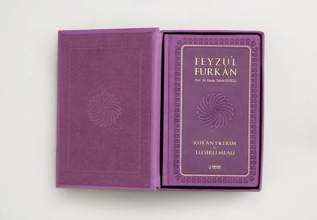 FEYZUL FURKAN KUTU (ORTA BOY) LİLA/TURKUAZ/TABA