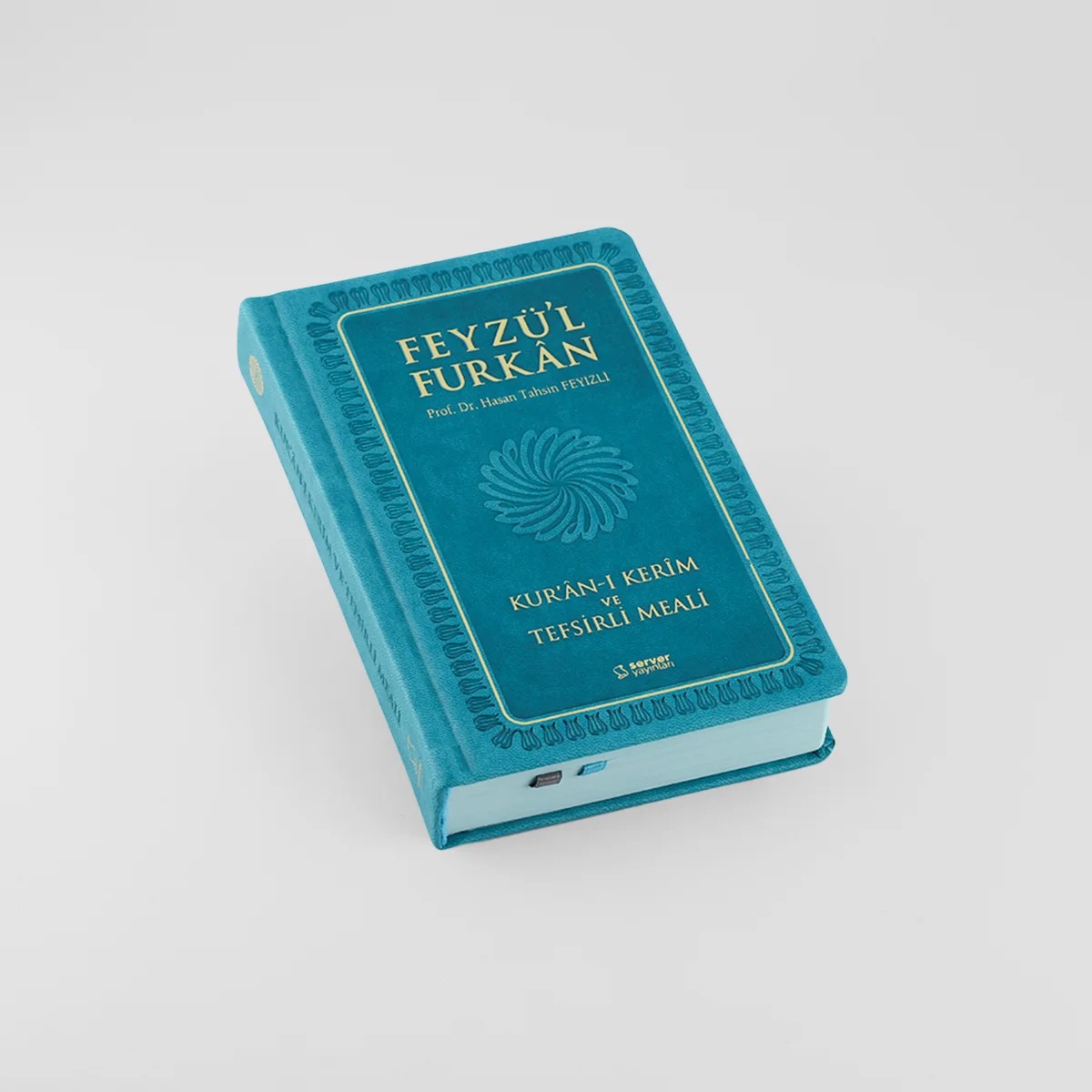 Feyzü'l Furkan Kur'an-ı Kerim ve Tefsirli Meali (Sempatik Cep Boy - Ciltli) Turkuaz