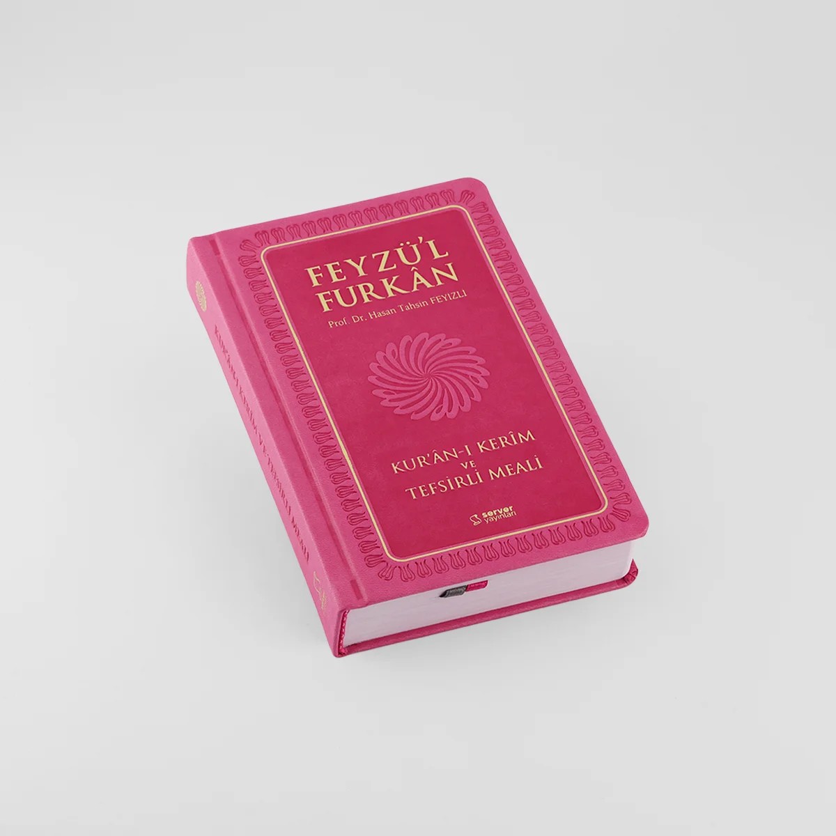 Feyzü'l Furkan Kur'an-ı Kerim ve Tefsirli Meali (Sempatik Cep Boy - Ciltli) Pembe
