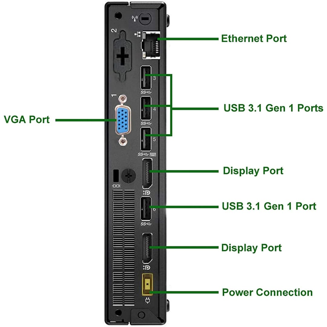 Lenovo ThinkCentre M910Q Intel İ5-7.Nesil Ultra Slim Masaüstü Bilgisayar 4