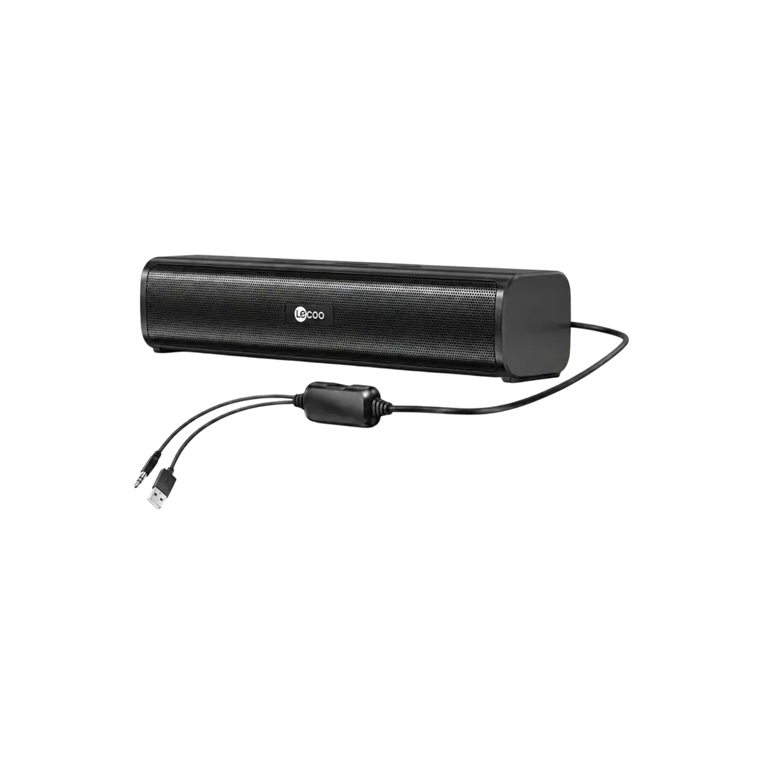 Lecoo DS107 Kablolu USB/AUX Stereo 6W Soundbar Taşınabilir Hoparlör