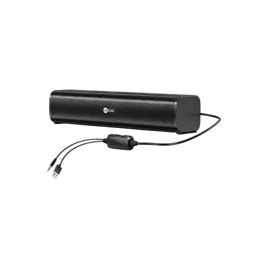 Lecoo DS107 Kablolu USB/AUX Stereo 6W Soundbar Taşınabilir Hoparlör