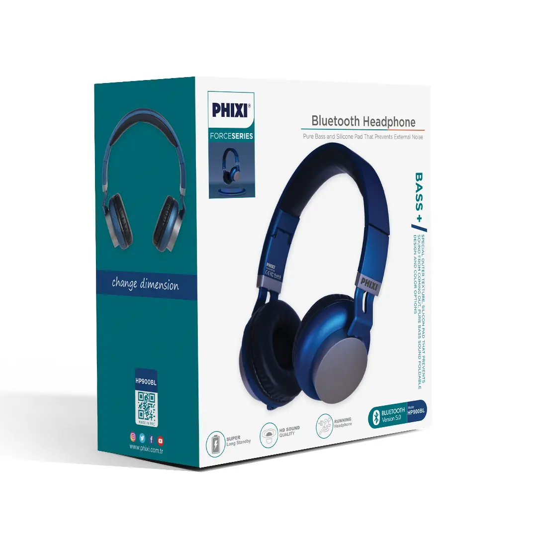 Phixi Force HP900BL Bluetooth Kafaüstü Kulaklık 4
