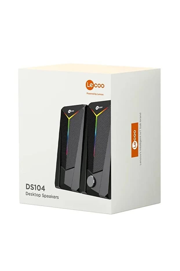 Lecoo DS104 Kablolu Usb + 3.5Mm Jack 6W 80dB Rgb Işıklı 1+1 Gaming Speaker - Hoparlör 6