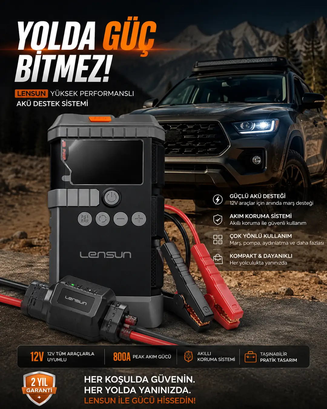 Lensun LS99 Akü Takviye 19800 mAH 2
