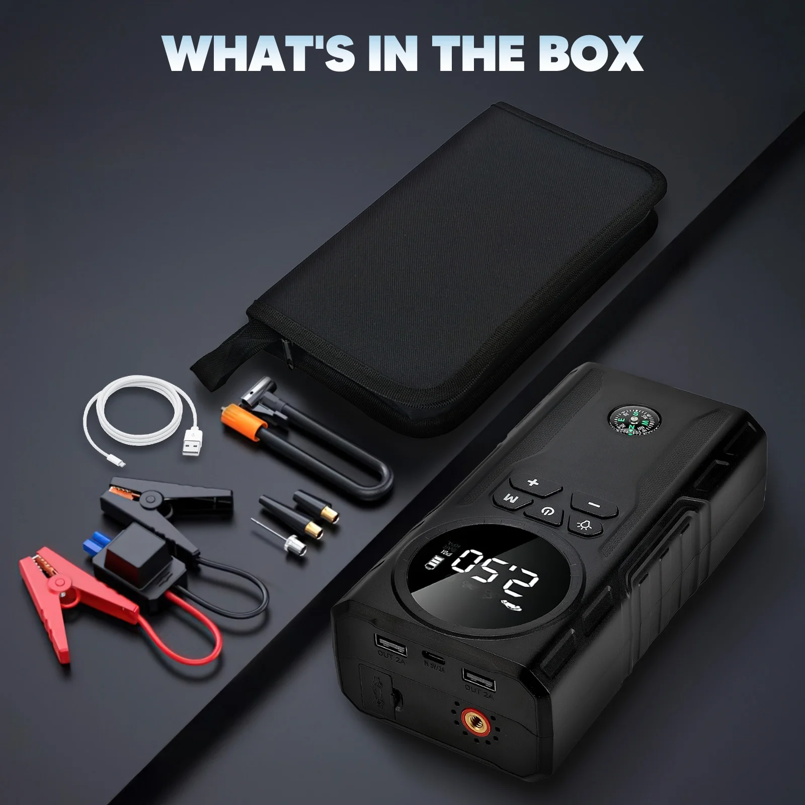 Castu CS61 Plus Max – Multi-Function Jump Starter | 12000mAh