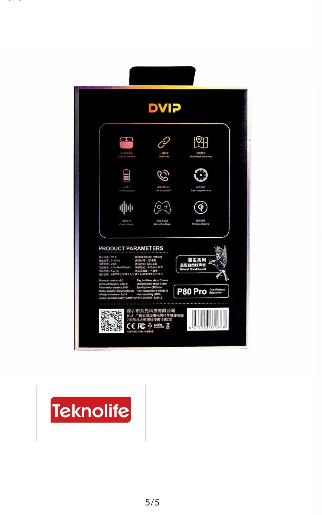DVIP Bluetooth Kulaklık Beyaz 4