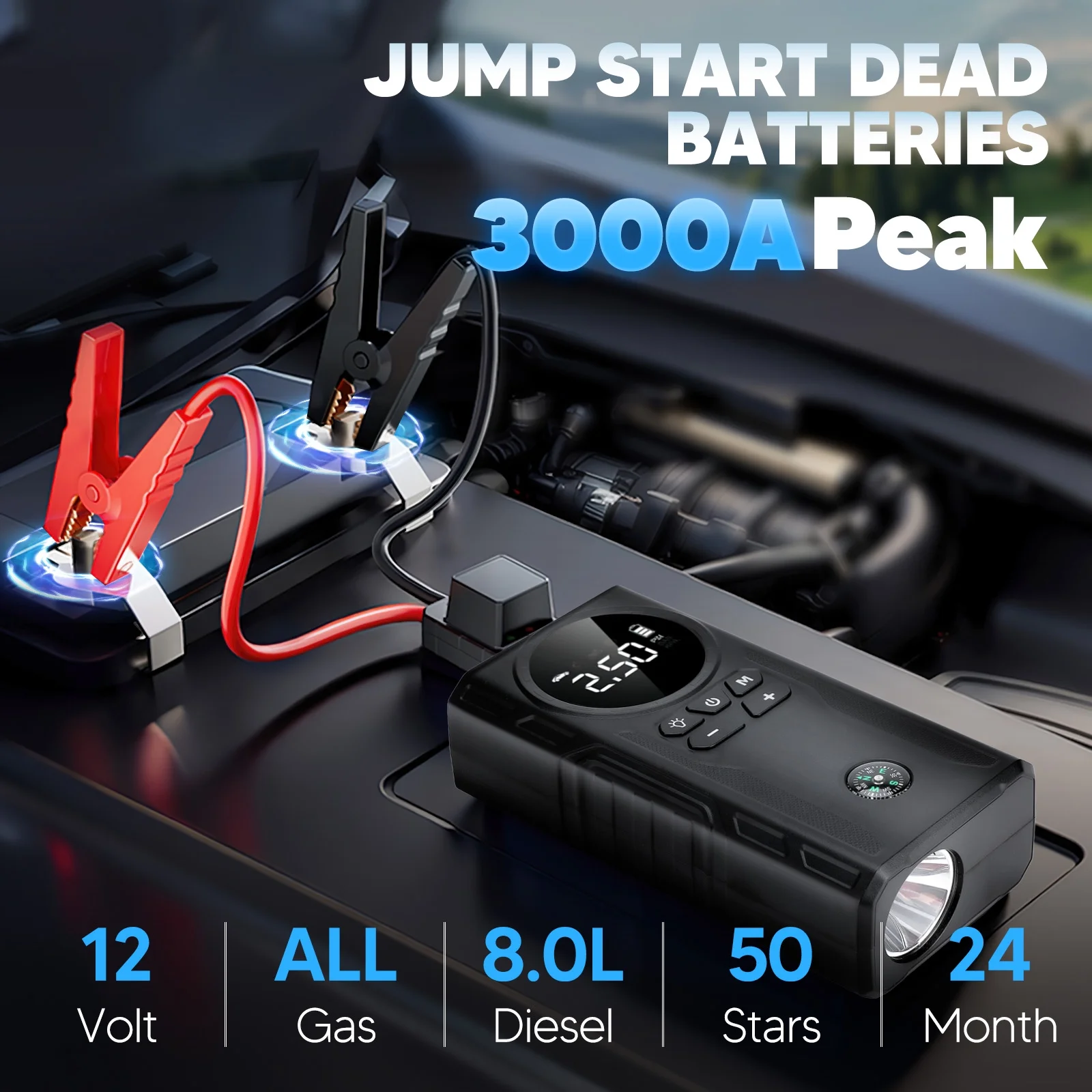 Castu CS61 Plus Max – Multi-Function Jump Starter | 12000mAh