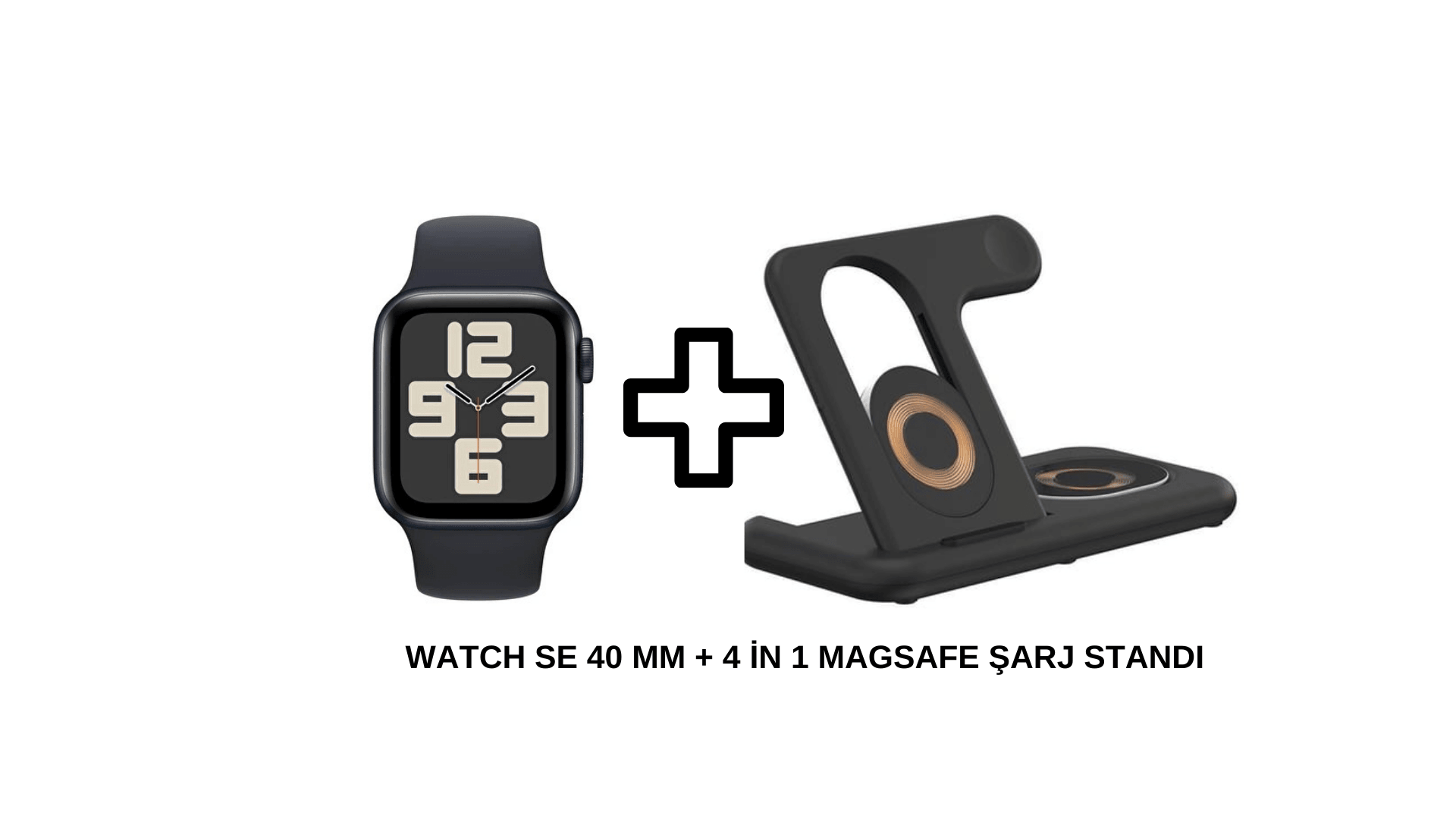 Watch SE (2nd Gen) 40mm + 4in1 Kablosuz Magsafe Şarj Standı