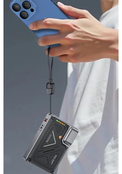 YESİDO YP89 Akım Korumalı ve Standlı 10.000 Mah 5in1 22.5W Pd ve 15W Kablosuz Hızlı Şarj Destekli Magsafe Powerbank 3