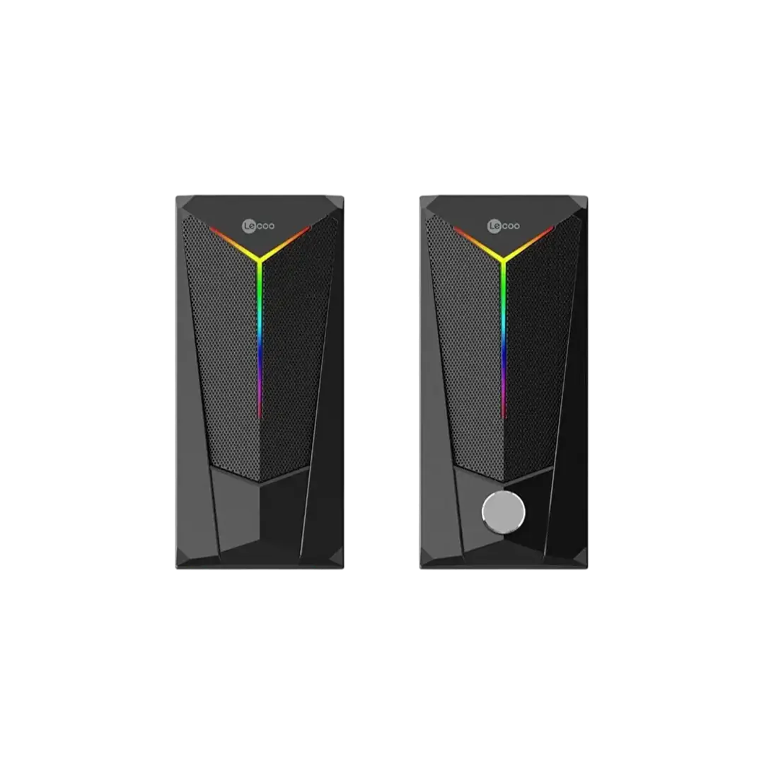 Lecoo DS104 Kablolu Usb + 3.5Mm Jack 6W 80dB Rgb Işıklı 1+1 Gaming Speaker - Hoparlör