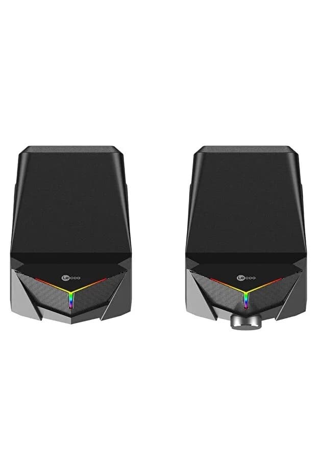 Lecoo DS104 Kablolu Usb + 3.5Mm Jack 6W 80dB Rgb Işıklı 1+1 Gaming Speaker - Hoparlör 2