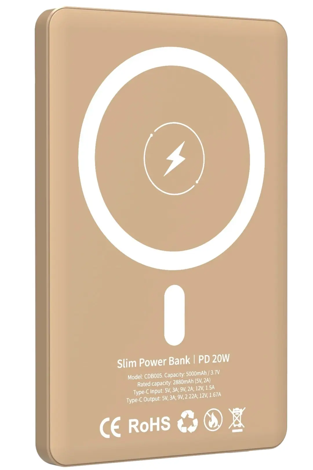 URR Cdb005 Süper Slim Premium 5000 mAH Powerbank 3