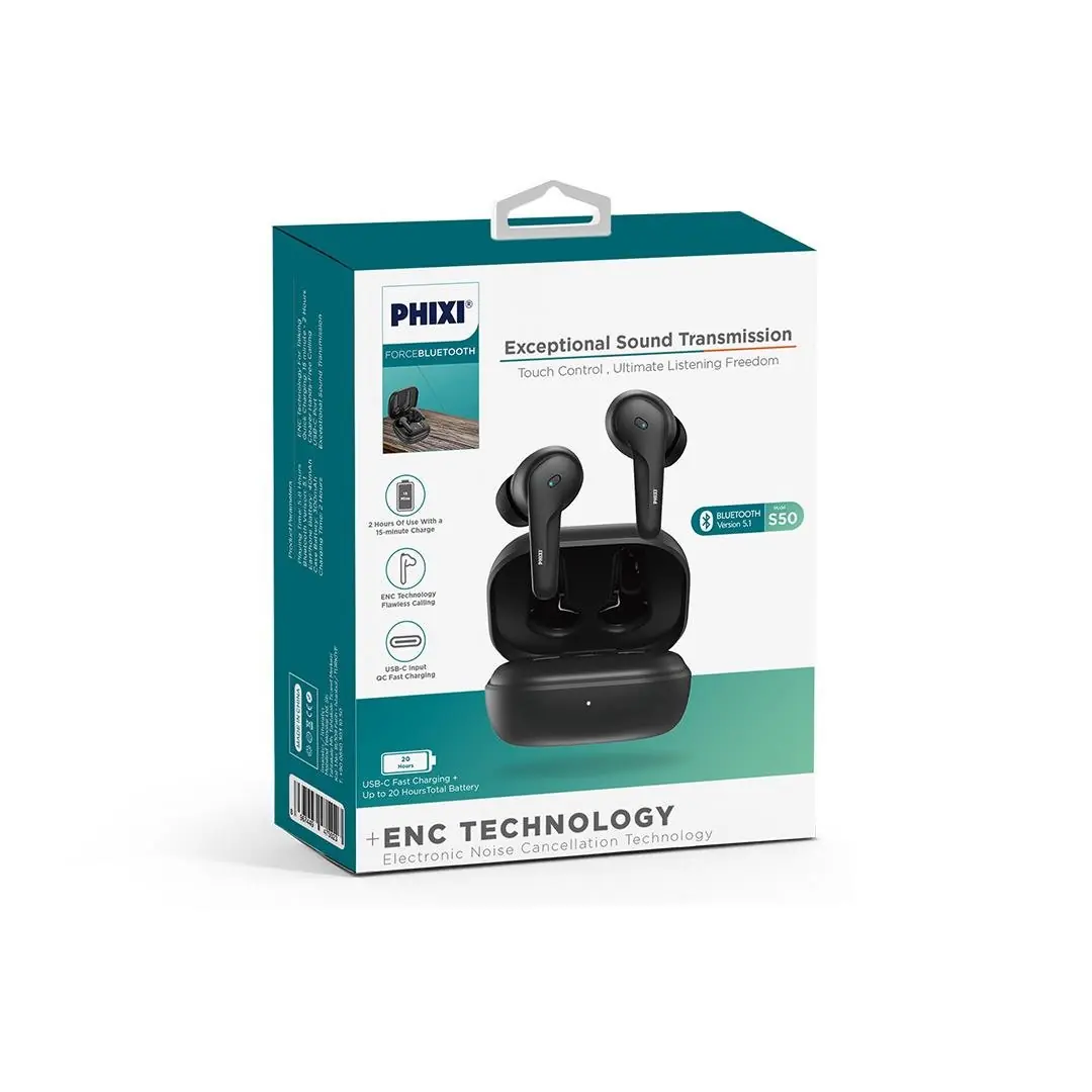 Phixi Force S50 ENC Dokunmatik Panelli Bluetooth Kulaklık 4