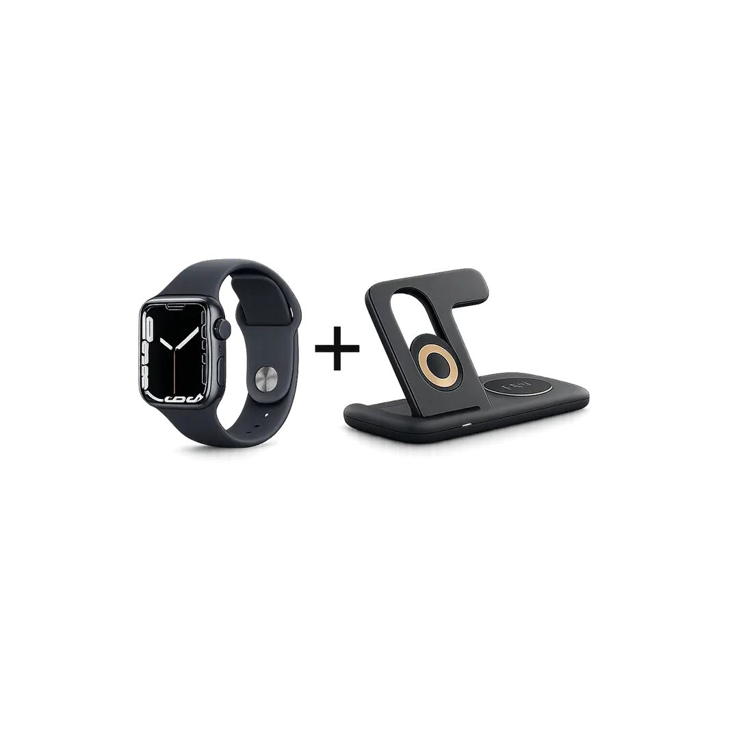 Watch Series 7 GPS 41mm + 4in1 Kablosuz Magsafe Şarj Standı