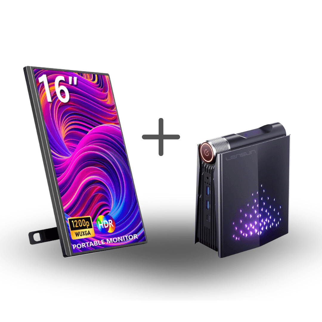 Lensun Rgb X6 + Veout Portatif Lcd Monitör 