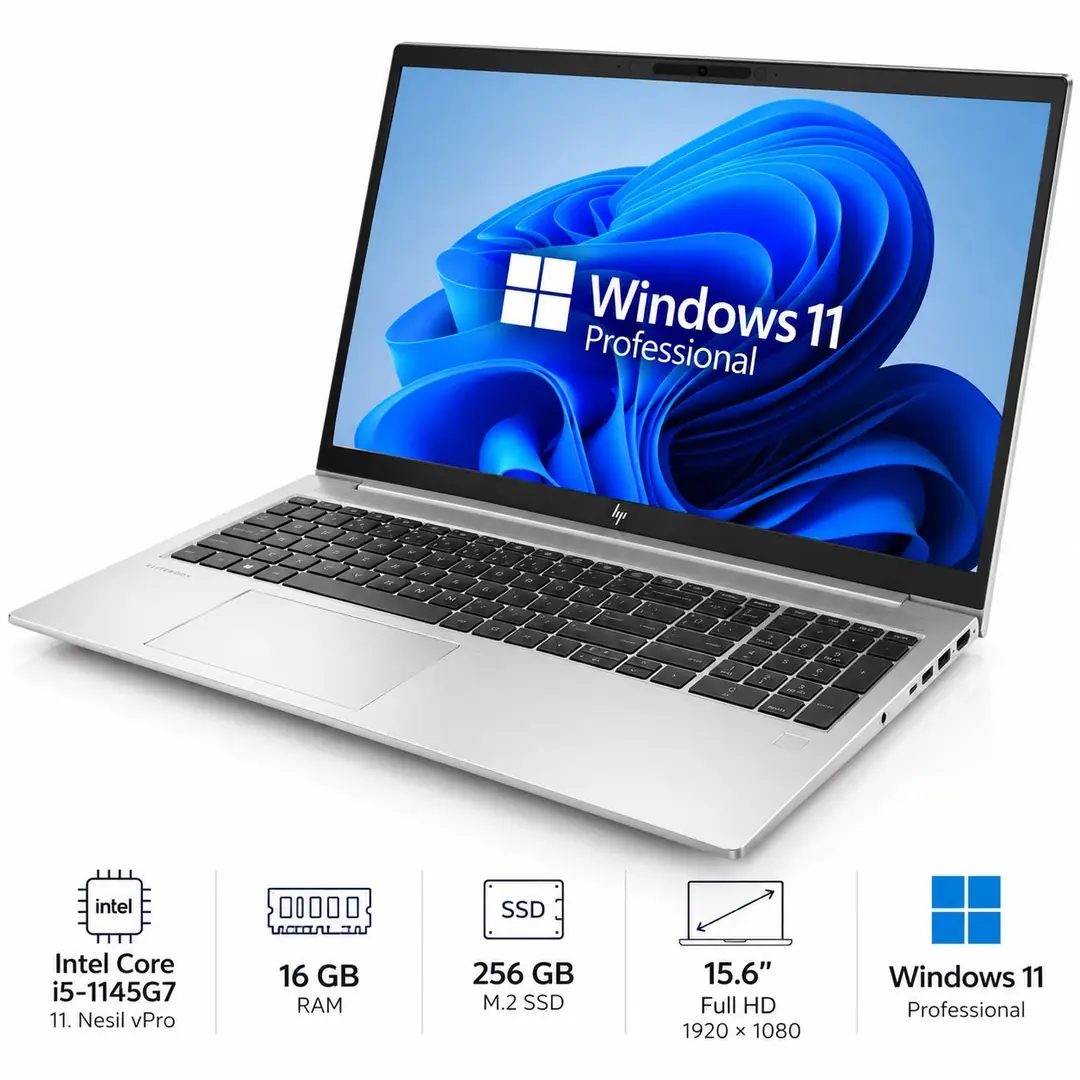 HP EliteBook 850 G8 i5-1145G7 vPro 16GB RAM 256GB SSD 15.6” FHD Windows 11 Pro 2