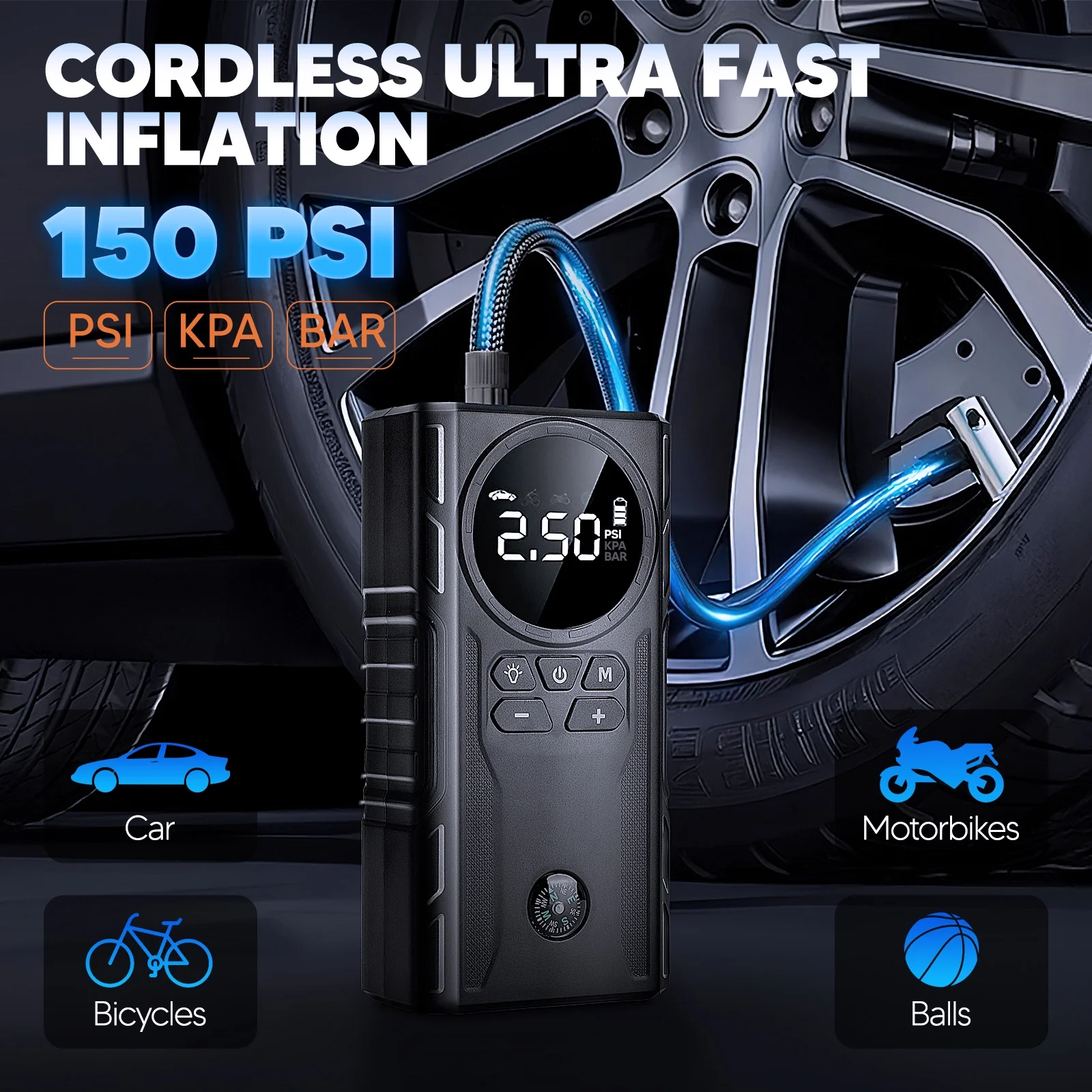 Castu CS61 Plus Max – Multi-Function Jump Starter | 12000mAh