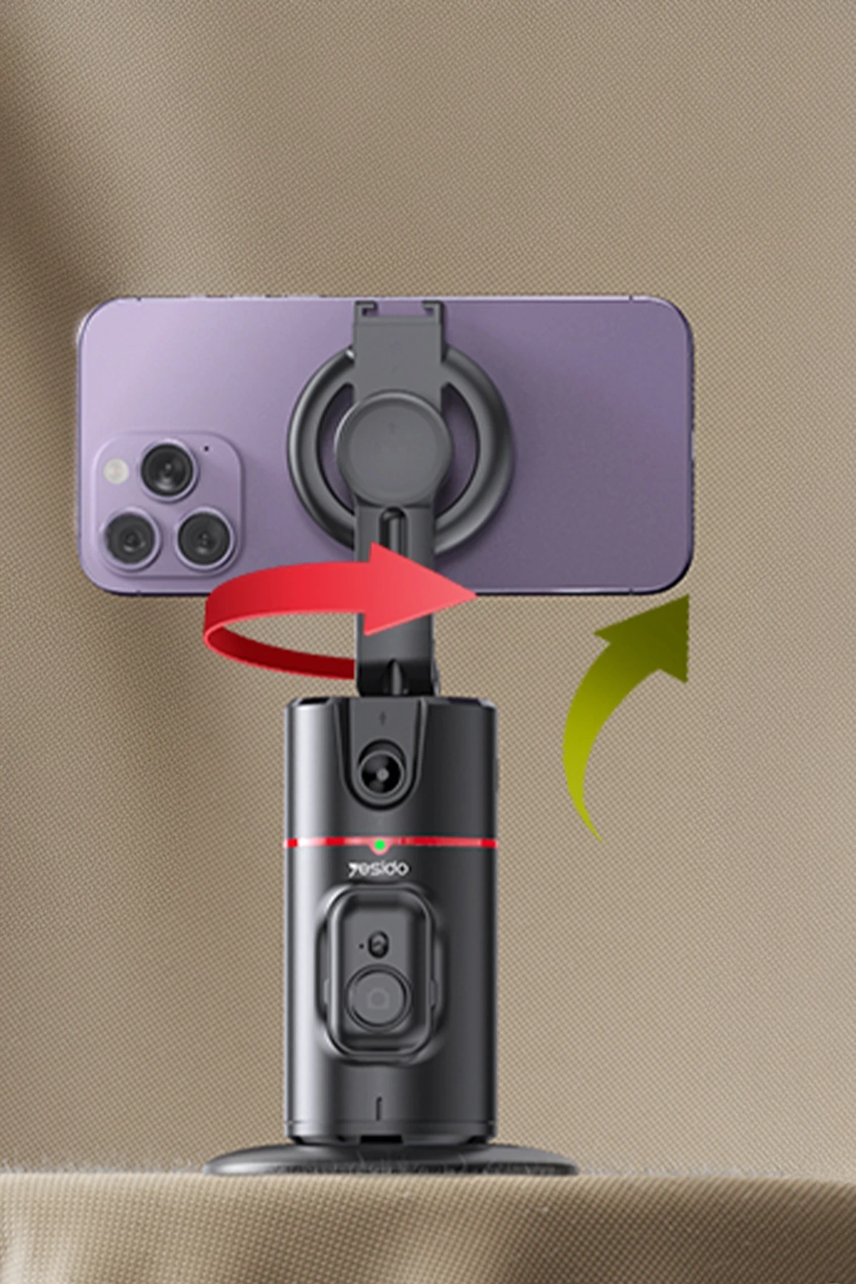 Yesido SF20 360 Derece Yapay Zeka Yüz Takipli Tripodlu Selfie Gimbal 