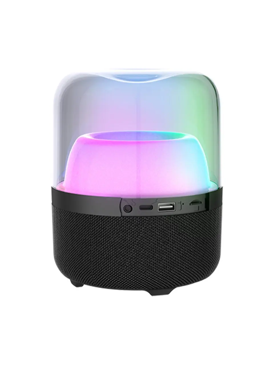 Lecoo RS19 Kablosuz 10W RGB Aydınlatmalı Bluetooth/USB/AUX/SD Kart Stereo Taşınabilir Hoparlör 10