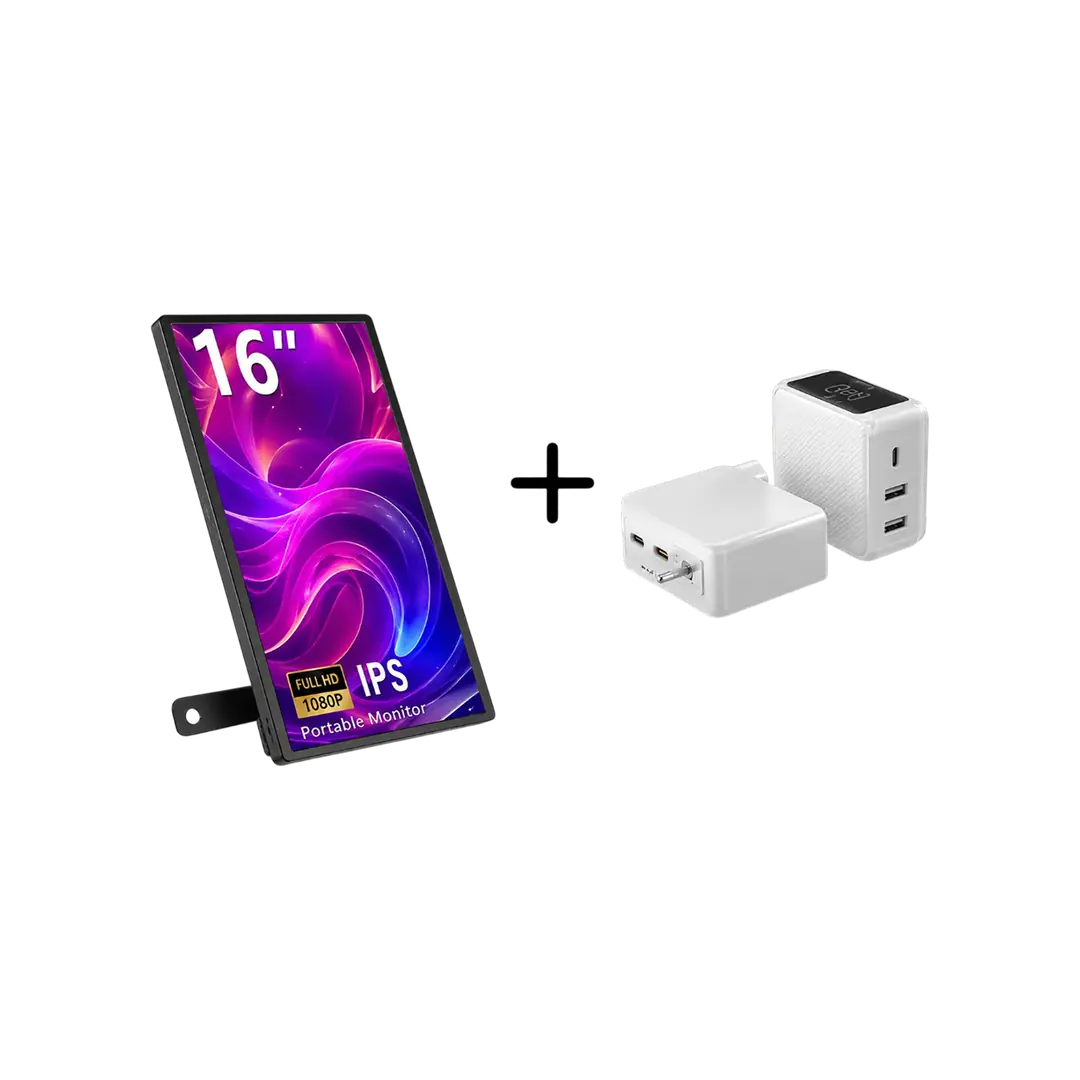 NİPOGİ N100 EXTRA MİNİ PC + VEOUT LCD PORTATİF MONİTÖR
