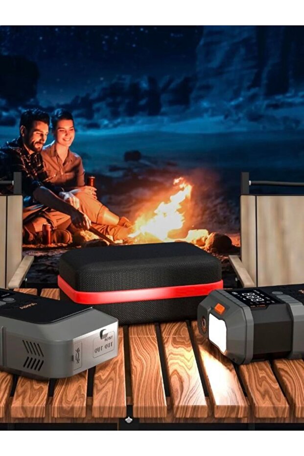 T-Life Jump Starter 12000mAh Akü Takviyeli Hava Kompresörü