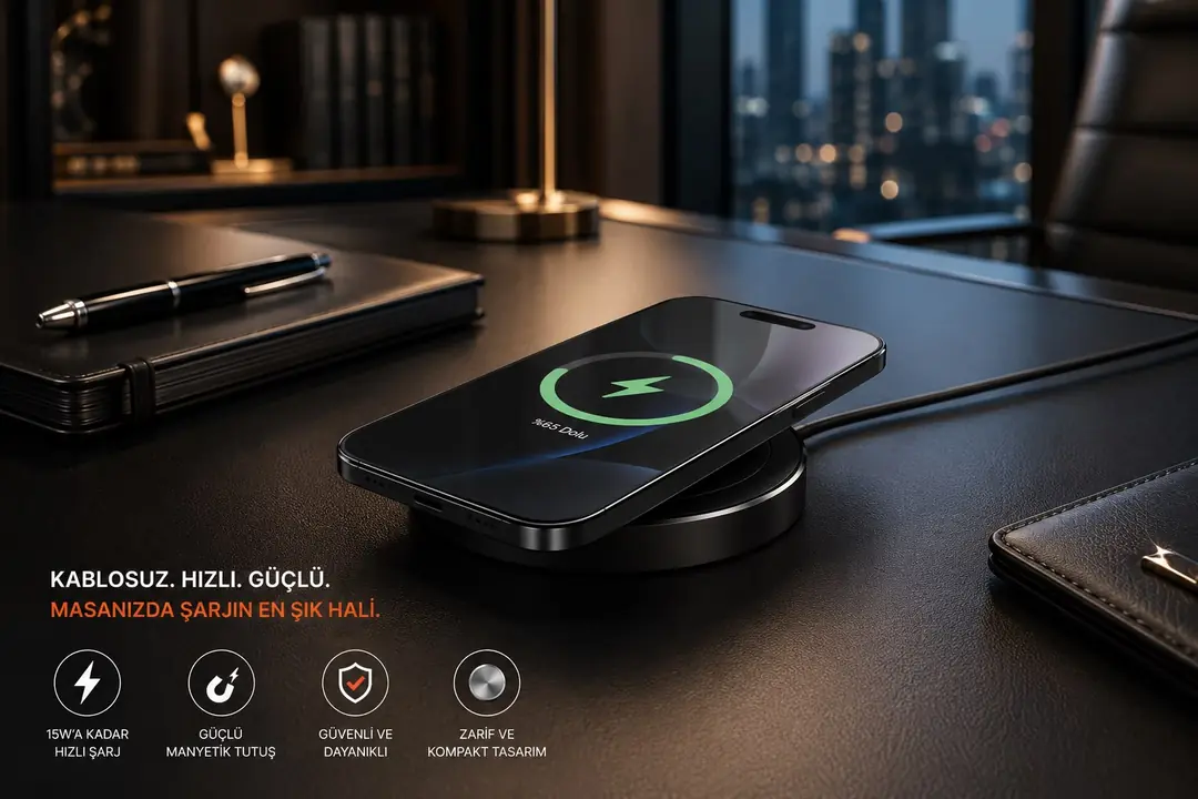 T-Life Magsafe Araç Tutucu + Şarj İstasyonu 4
