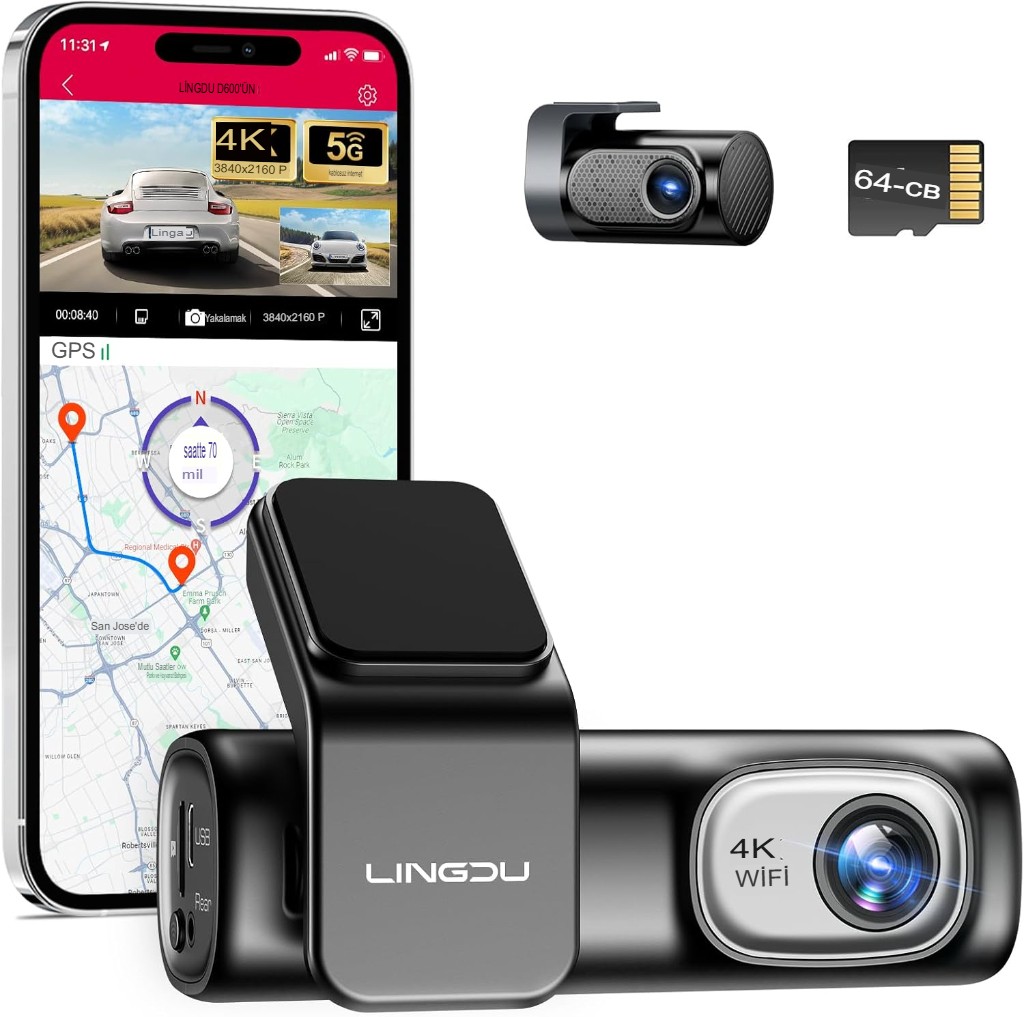 LINGDU D600 Çizgi Kamera 4K 2160P