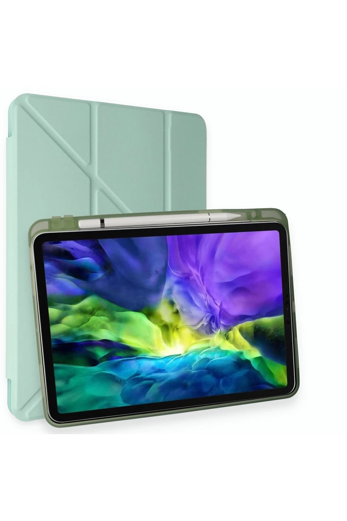 T-LİFE iPad Air 11 (2024) 10.9 Kılıf Kalemlikli Mars Tablet Kılıfı