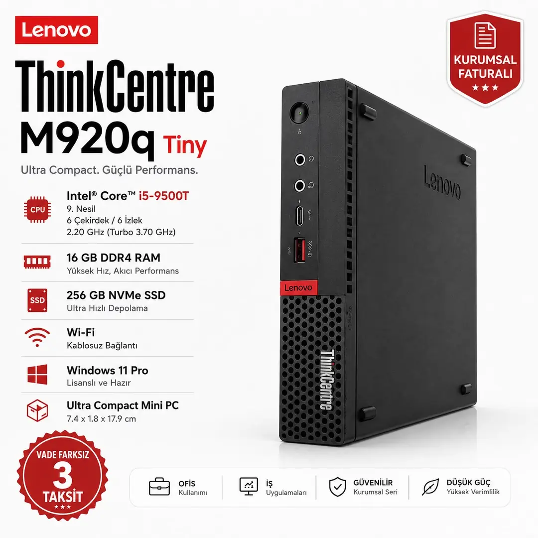 Lenovo Thinkcentre M920s Mini PC İntel Core i5- 2