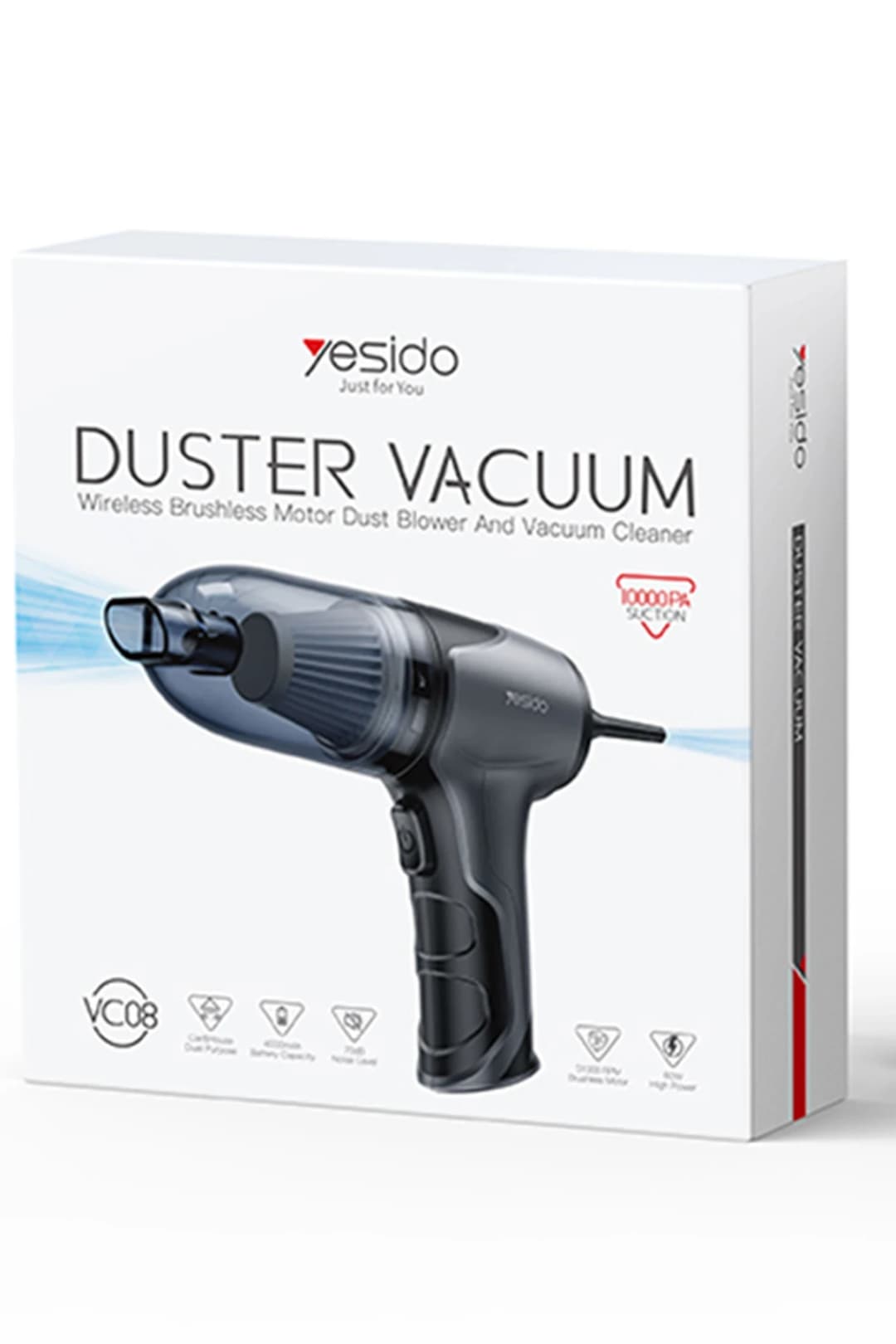 Yesido VC08 Çok Fonksiyonlu 4.000 mAh Bataryalı Kablosuz Süpürge 3