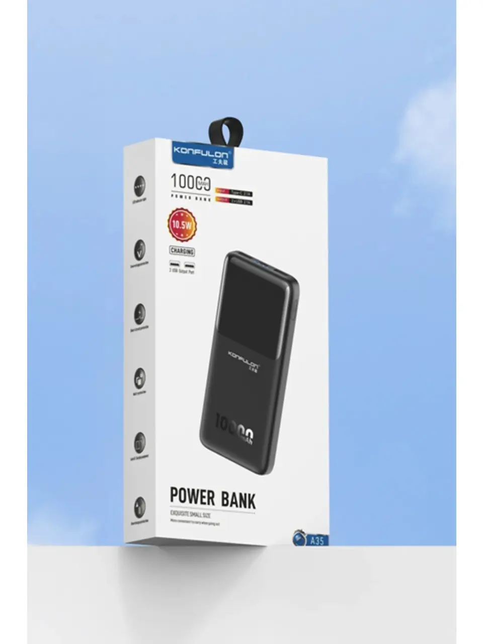 Konfulon A35 10.000 mAh 15W Mini Powerbank 5
