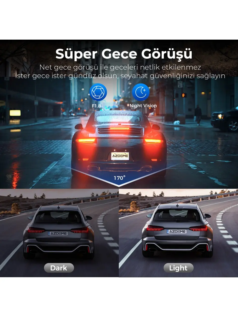 Azdome V600 Çift Kameralı Kamera (Ön & Kabin) 7
